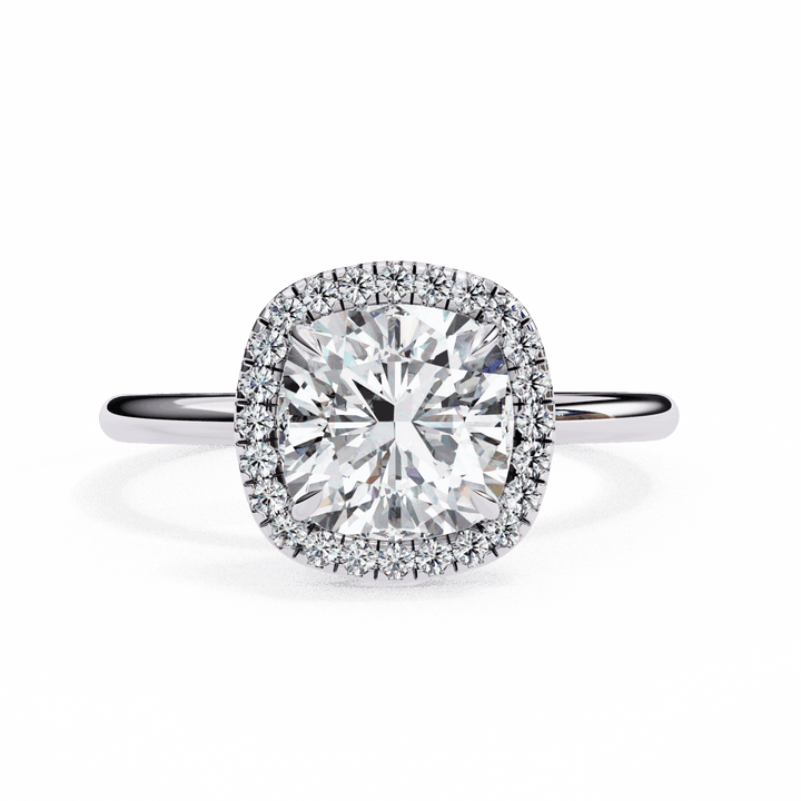 2 Carat Cushion Legacy Solitaire Ring in Moissanite | House of Estara