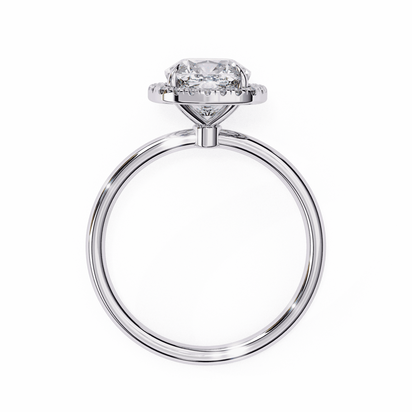 2 Carat Cushion Legacy Solitaire Ring in Moissanite | House of Estara