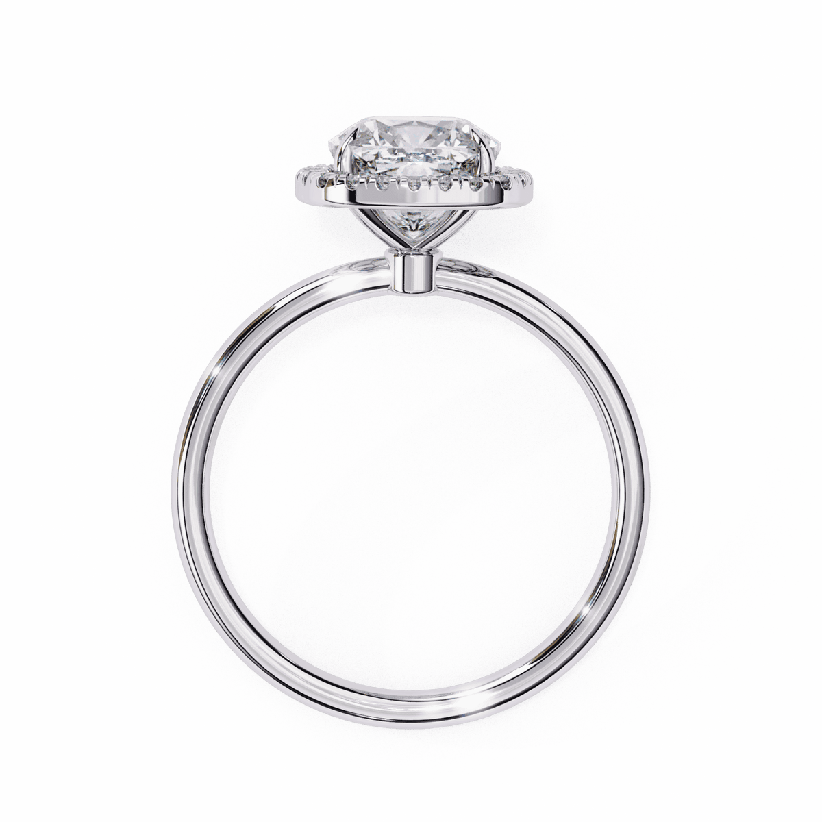 2 Carat Cushion Legacy Solitaire Ring in Moissanite | House of Estara