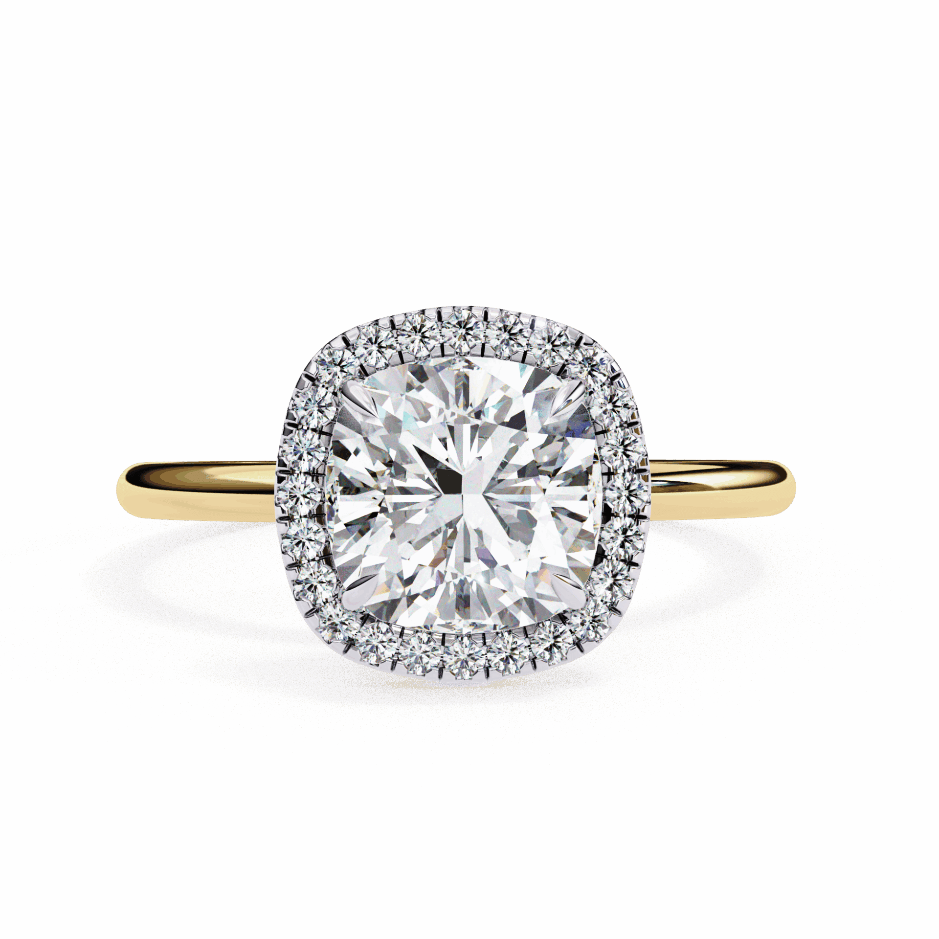 2 Carat Cushion Legacy Solitaire Ring in Moissanite | House of Estara