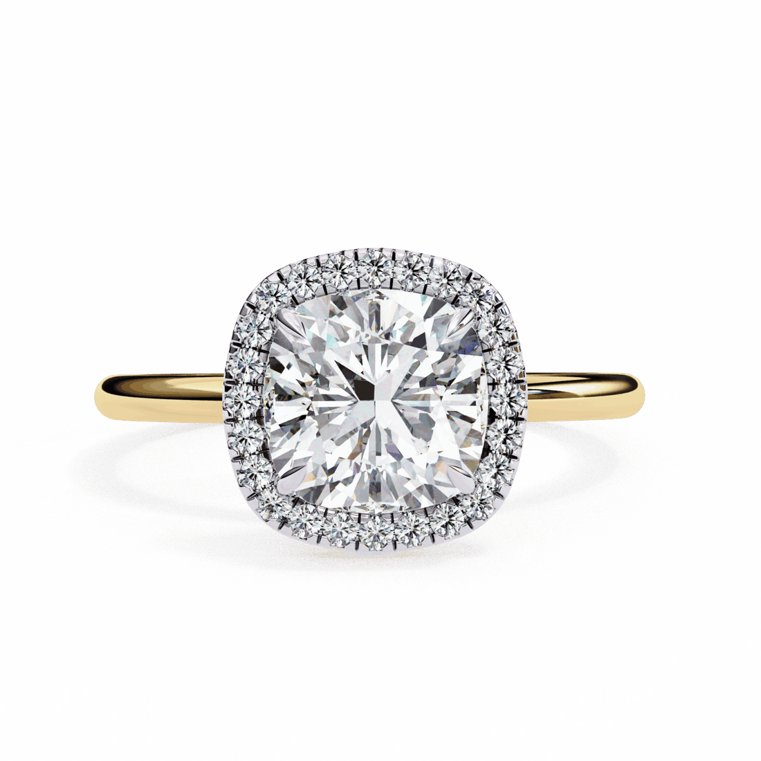 2 Carat Cushion Legacy Solitaire Ring in Moissanite | House of Estara
