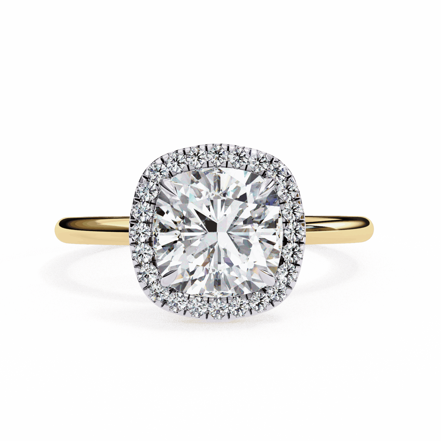 2 Carat Cushion Legacy Solitaire Ring in Moissanite | House of Estara
