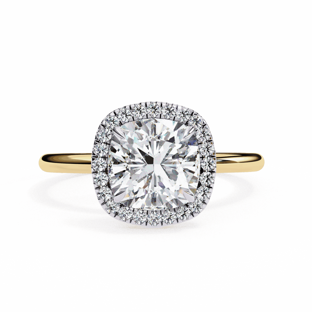 2 Carat Cushion Legacy Solitaire Ring in Moissanite | House of Estara