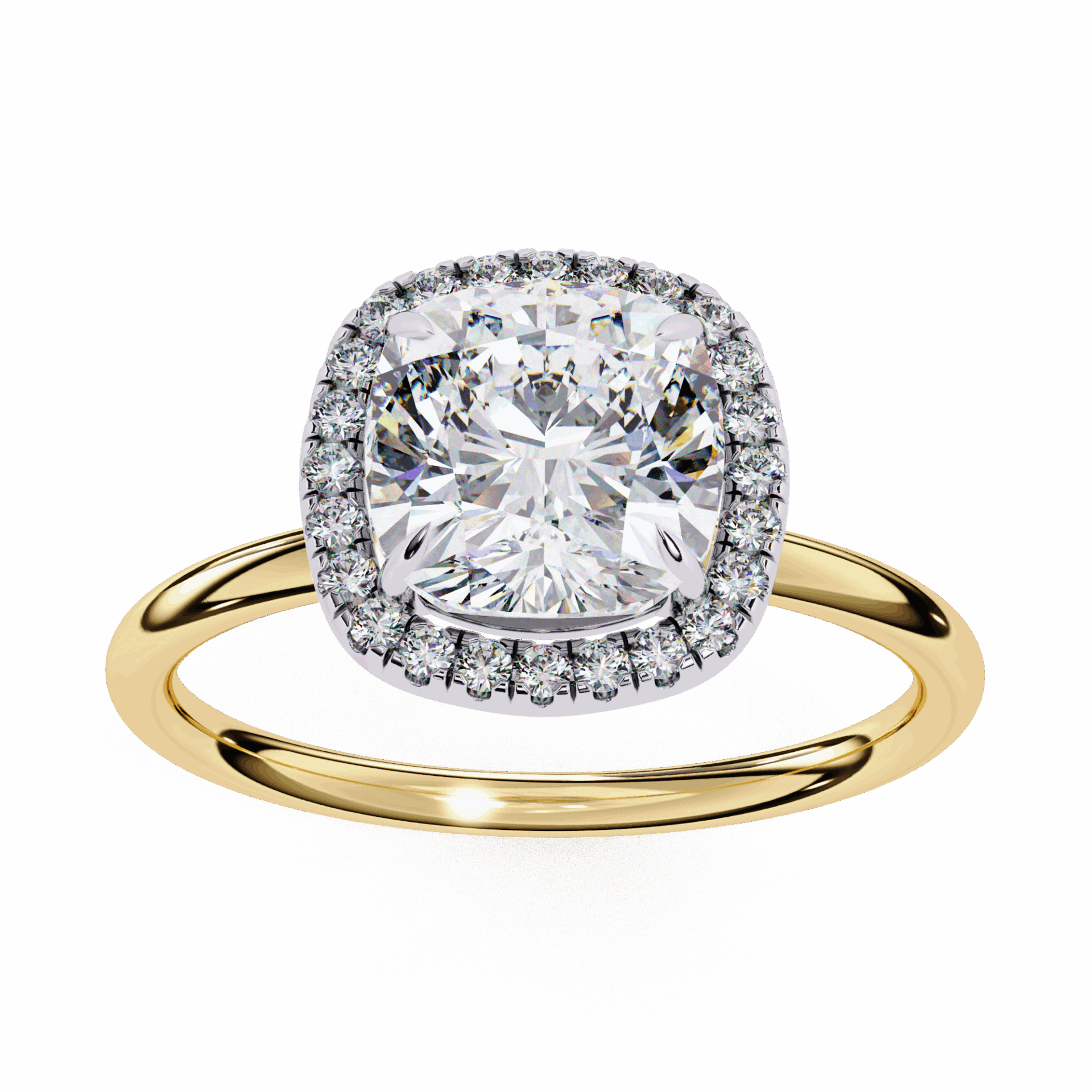 2 Carat Cushion Legacy Solitaire Ring in Moissanite | House of Estara