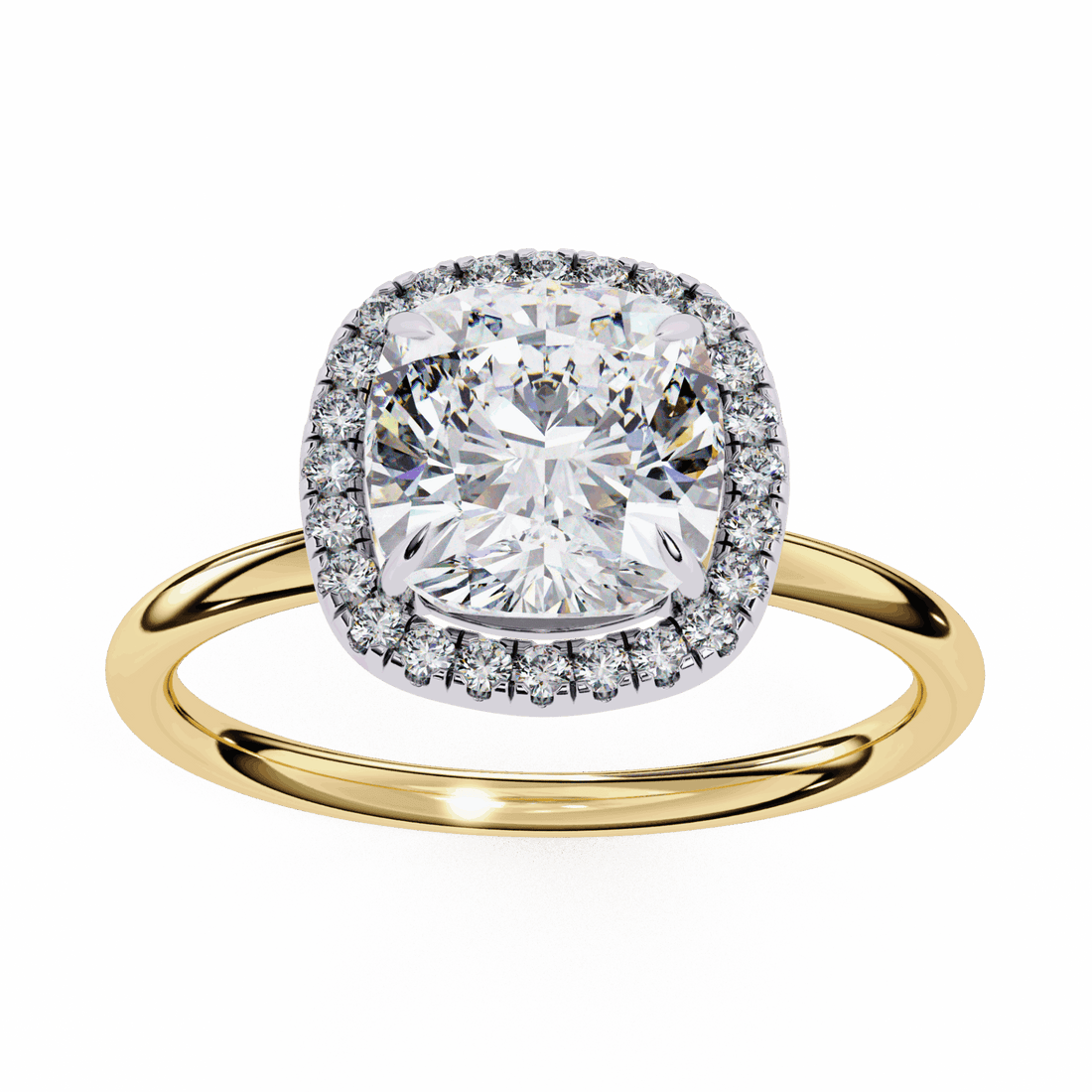 2 Carat Cushion Legacy Solitaire Ring in Moissanite | House of Estara