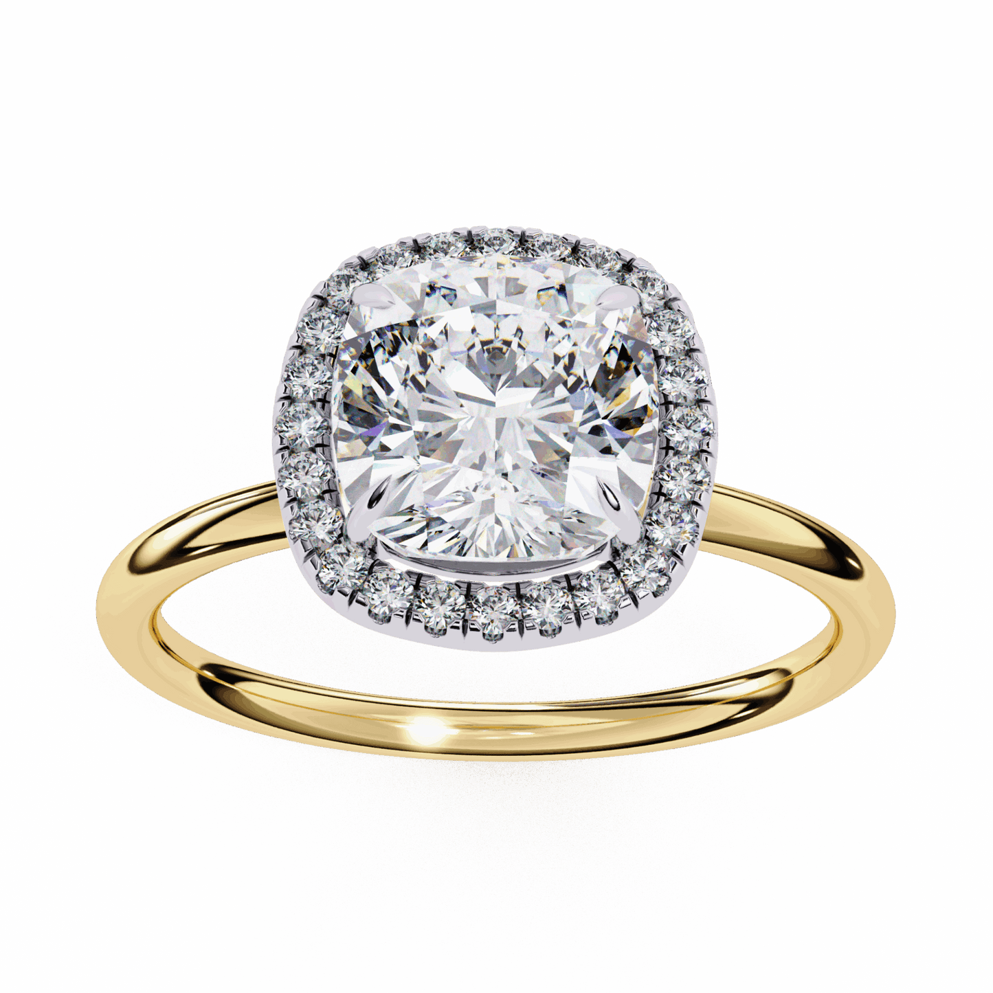 2 Carat Cushion Legacy Solitaire Ring in Moissanite | House of Estara