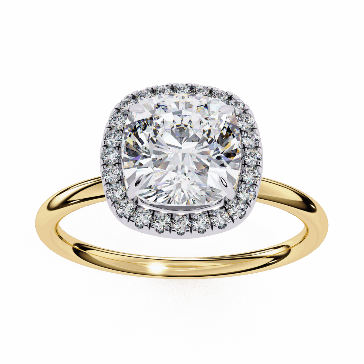 2 Carat Cushion Legacy Solitaire Ring in Moissanite | House of Estara