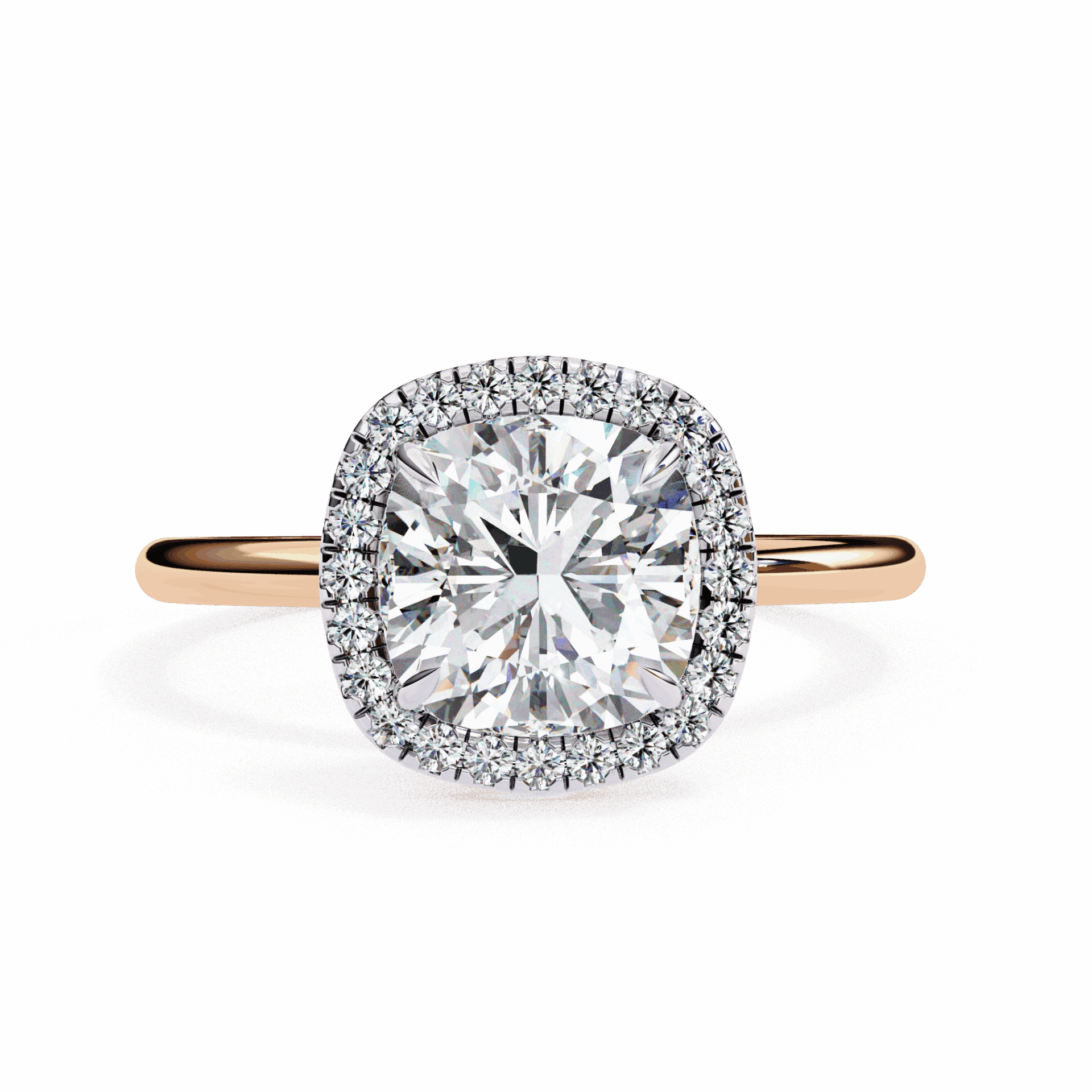 2 Carat Cushion Legacy Solitaire Ring in Moissanite | House of Estara