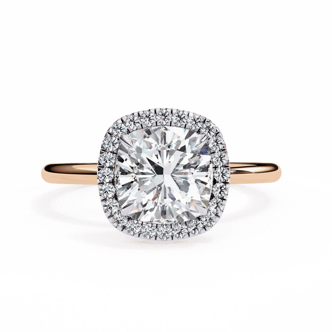 2 Carat Cushion Legacy Solitaire Ring in Moissanite | House of Estara
