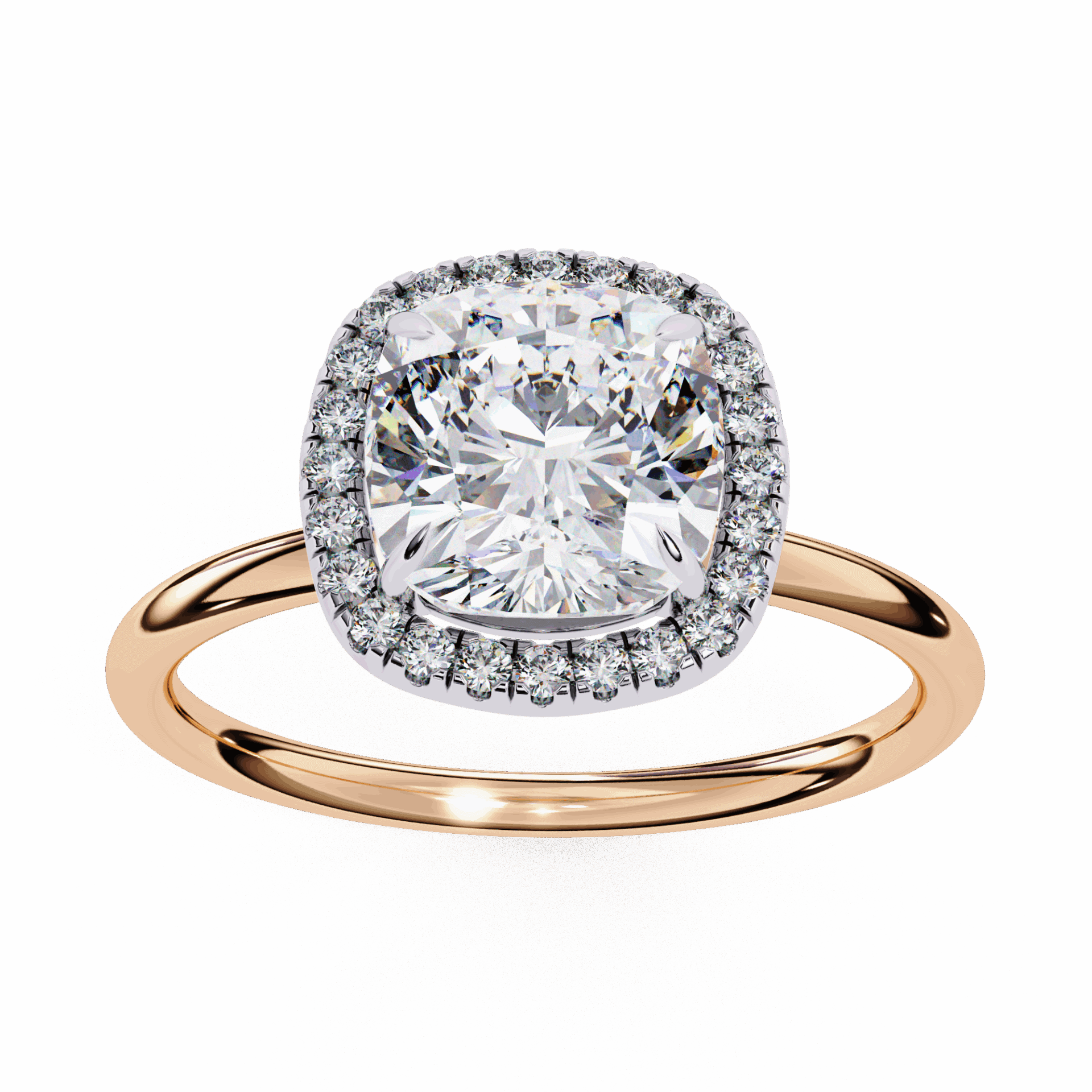 2 Carat Cushion Legacy Solitaire Ring in Moissanite | House of Estara