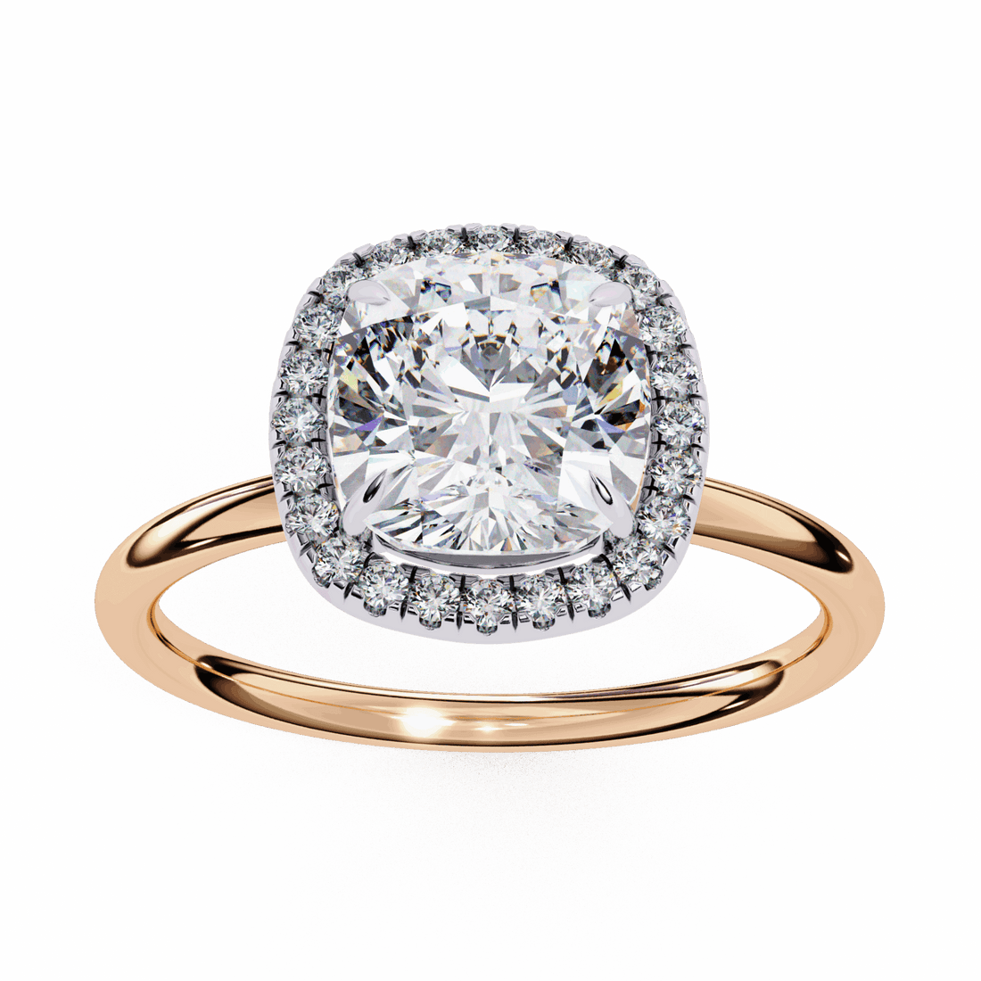 2 Carat Cushion Legacy Solitaire Ring in Moissanite | House of Estara