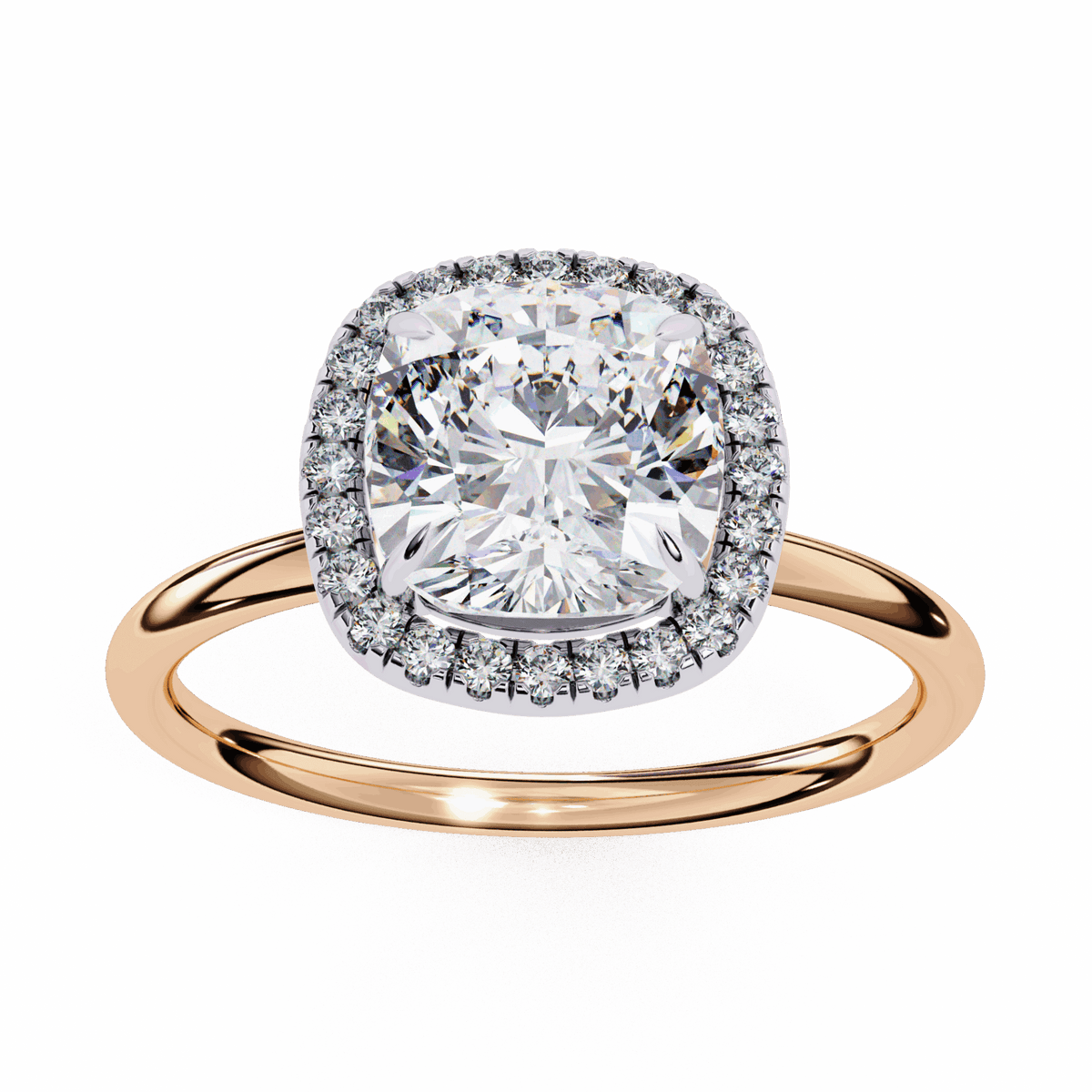 2 Carat Cushion Legacy Solitaire Ring in Moissanite | House of Estara