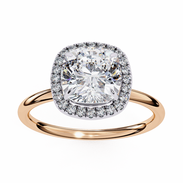 2 Carat Cushion Legacy Solitaire Ring in Moissanite | House of Estara
