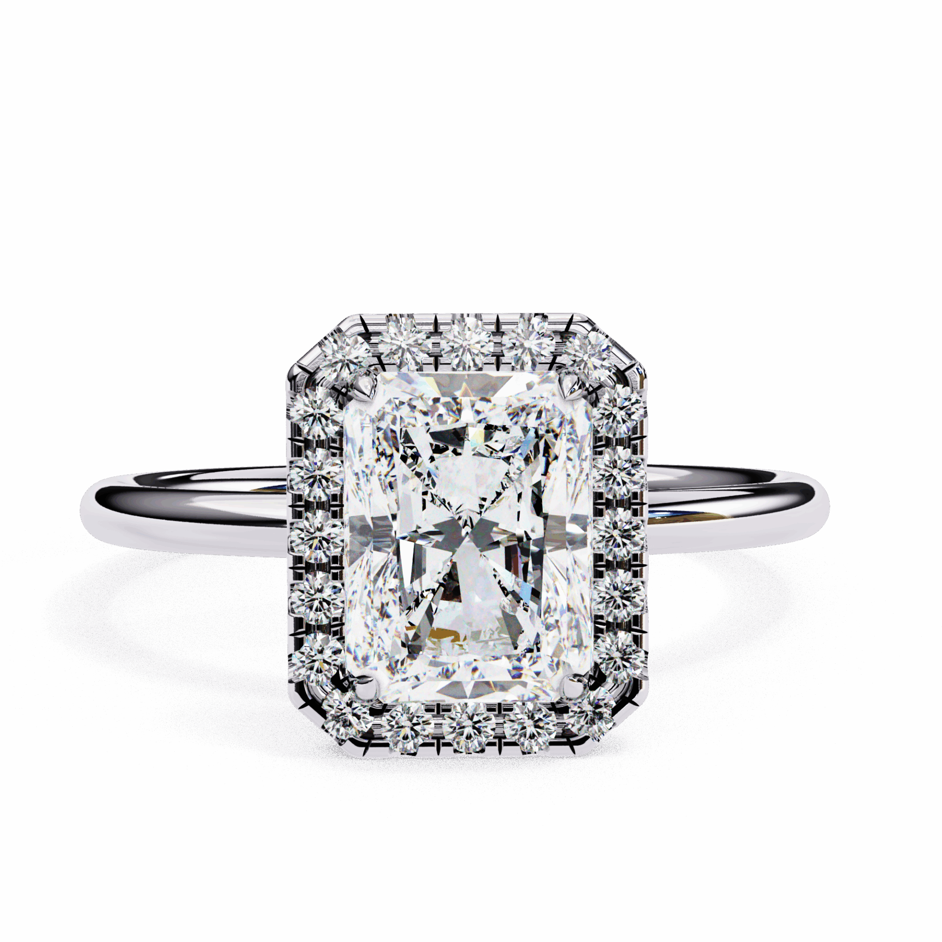 2 Carat Radiant Legacy Solitaire Ring in Moissanite | House of Estara