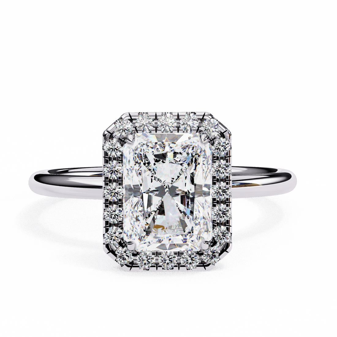 2 Carat Radiant Legacy Solitaire Ring in Moissanite | House of Estara