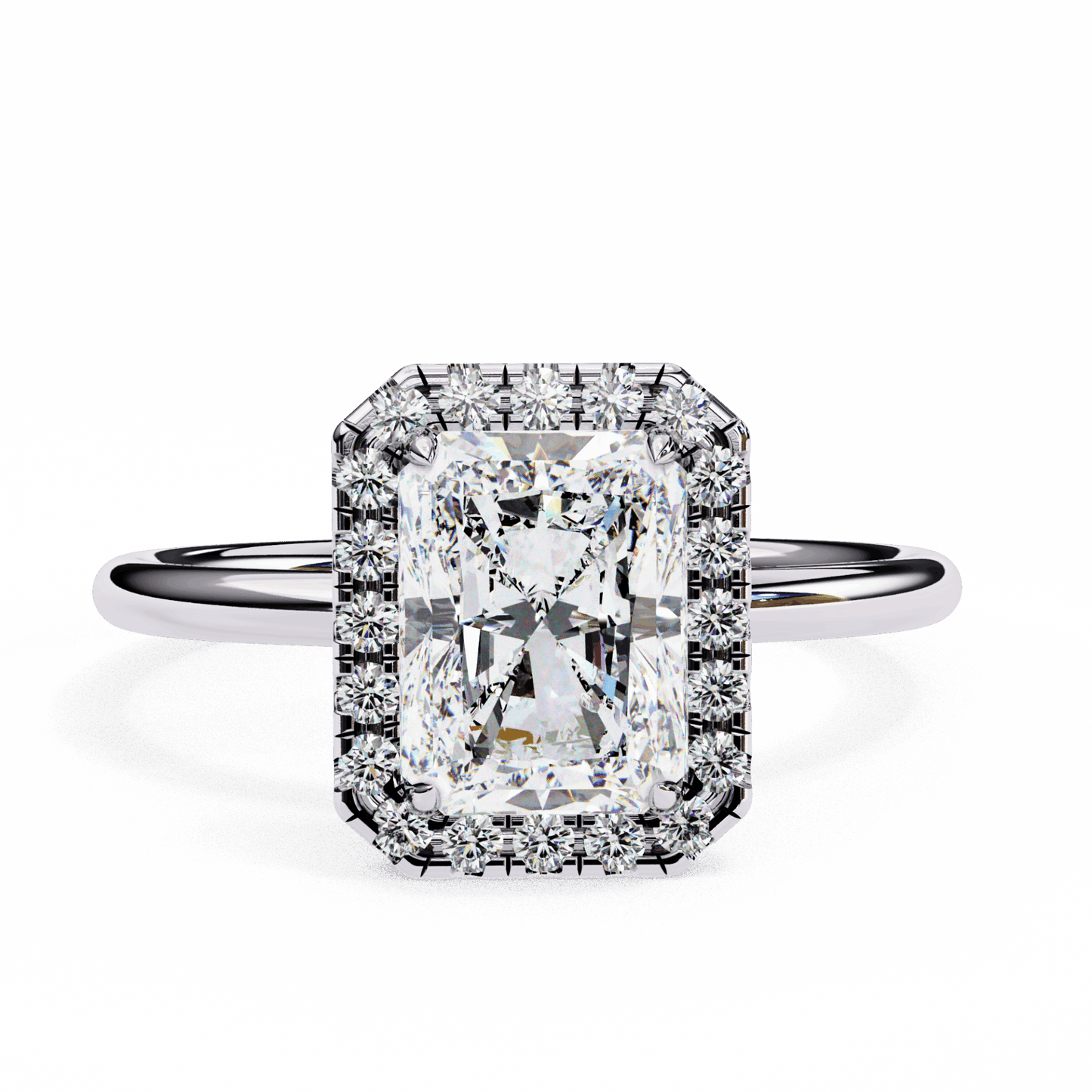 2 Carat Radiant Legacy Solitaire Ring in Moissanite | House of Estara