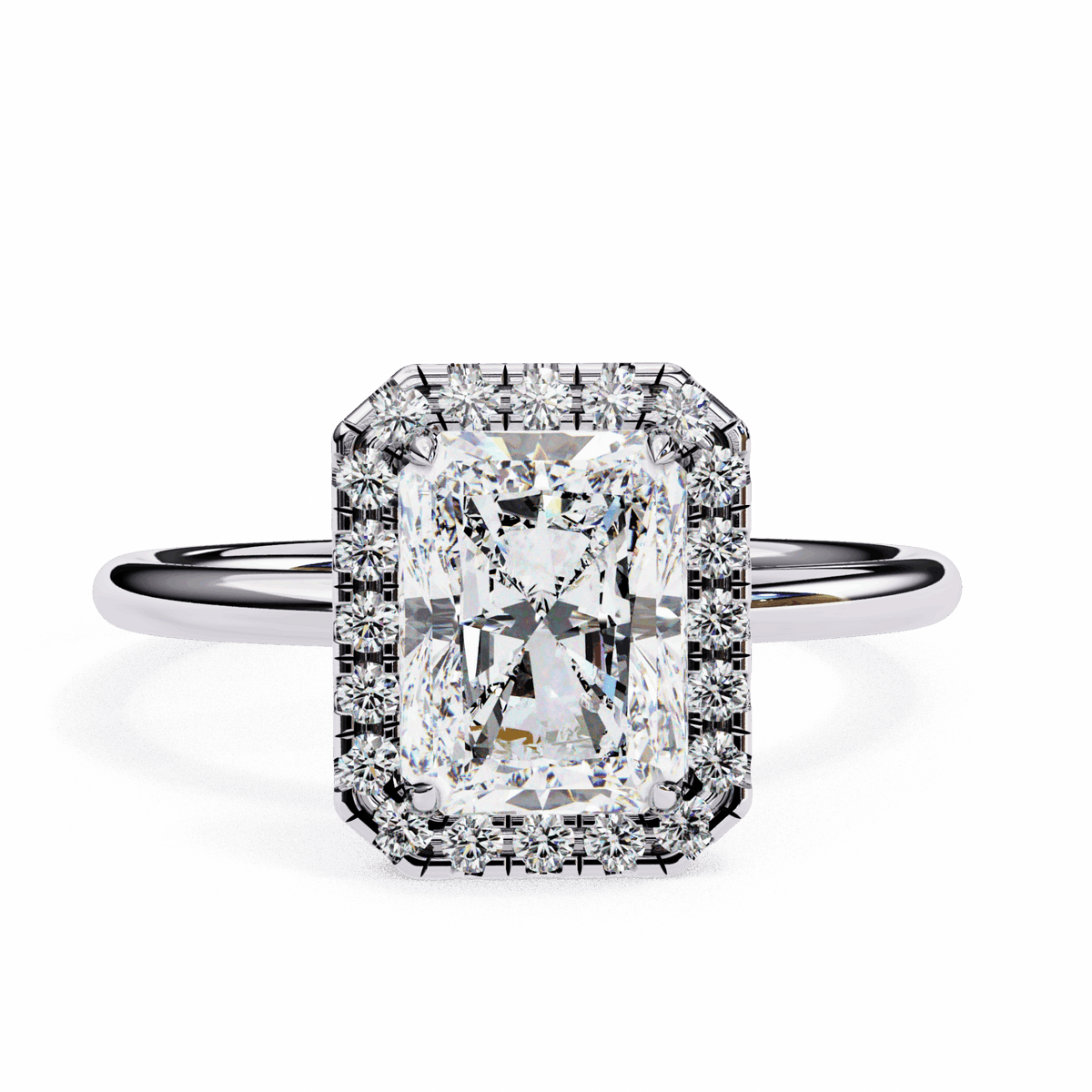 2 Carat Radiant Legacy Solitaire Ring in Moissanite | House of Estara
