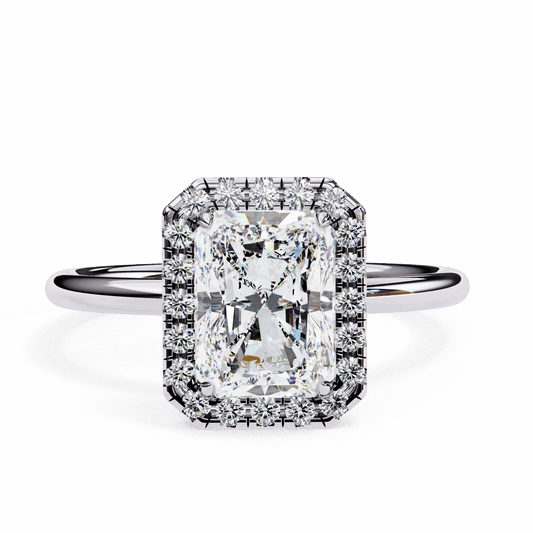 2 Carat Radiant Legacy Solitaire Ring in Moissanite | House of Estara