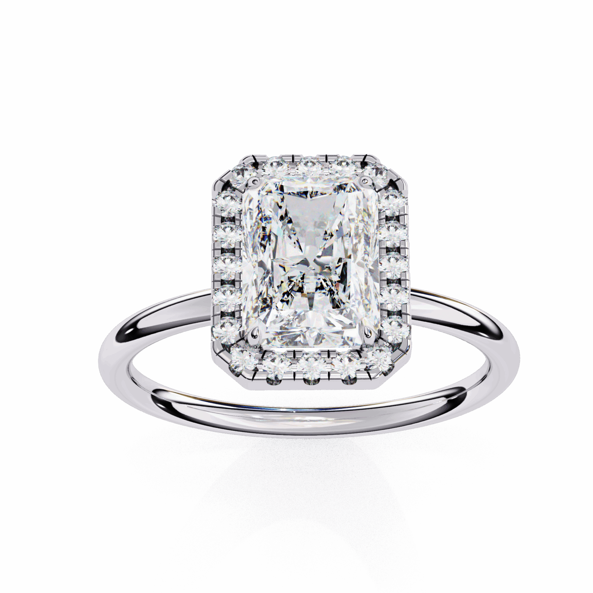 2 Carat Radiant Legacy Solitaire Ring in Moissanite | House of Estara