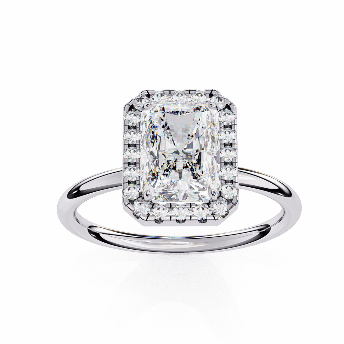 2 Carat Radiant Legacy Solitaire Ring in Moissanite | House of Estara