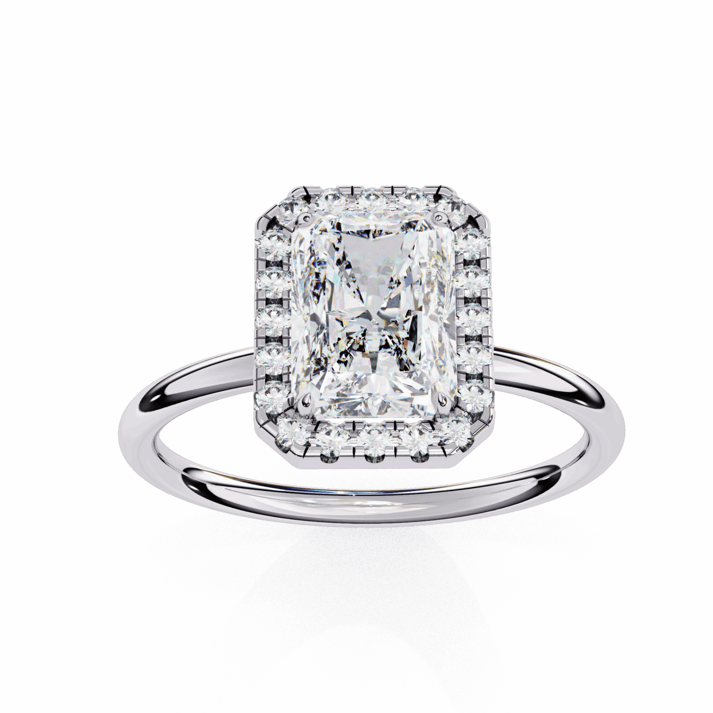2 Carat Radiant Legacy Solitaire Ring in Moissanite | House of Estara