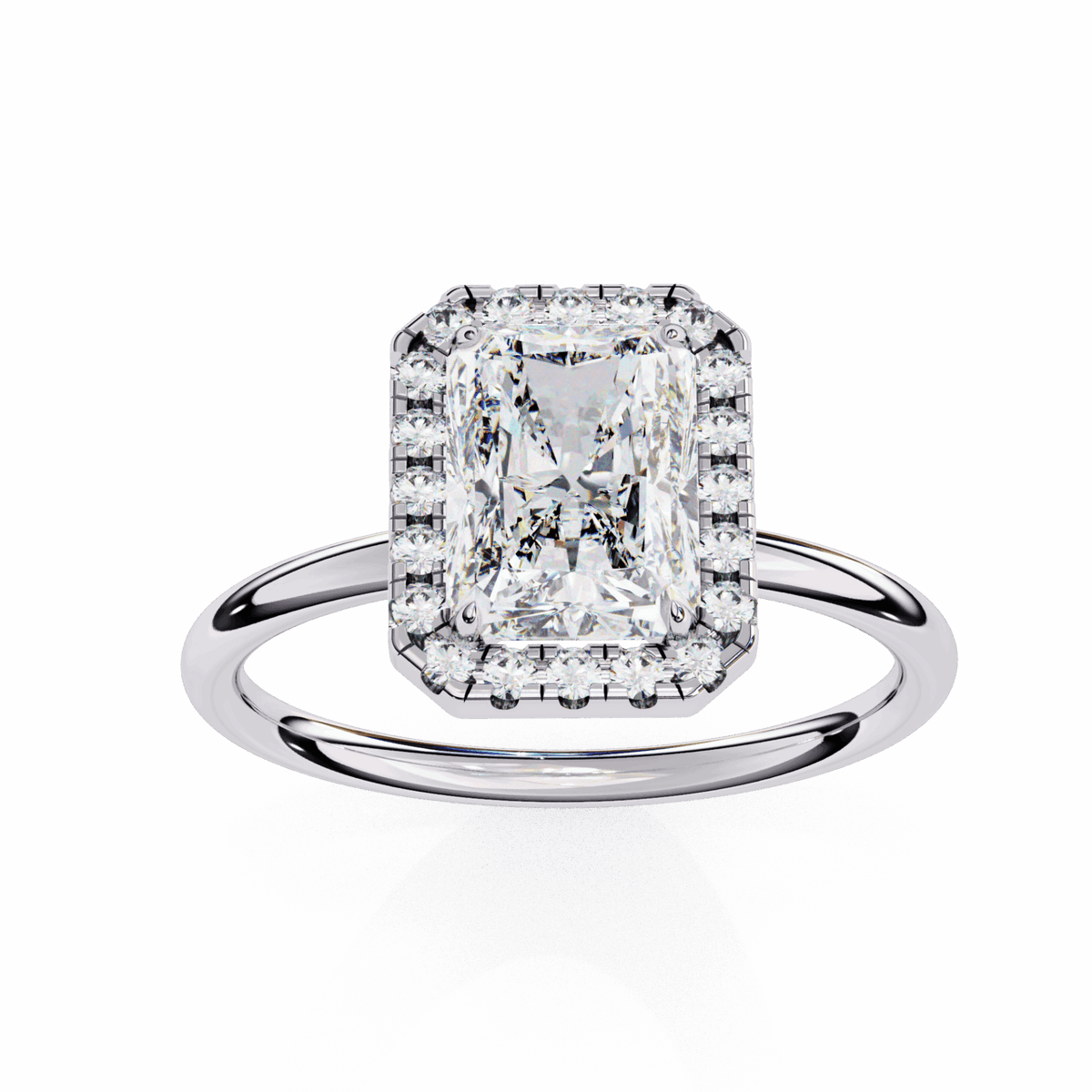 2 Carat Radiant Legacy Solitaire Ring in Moissanite | House of Estara
