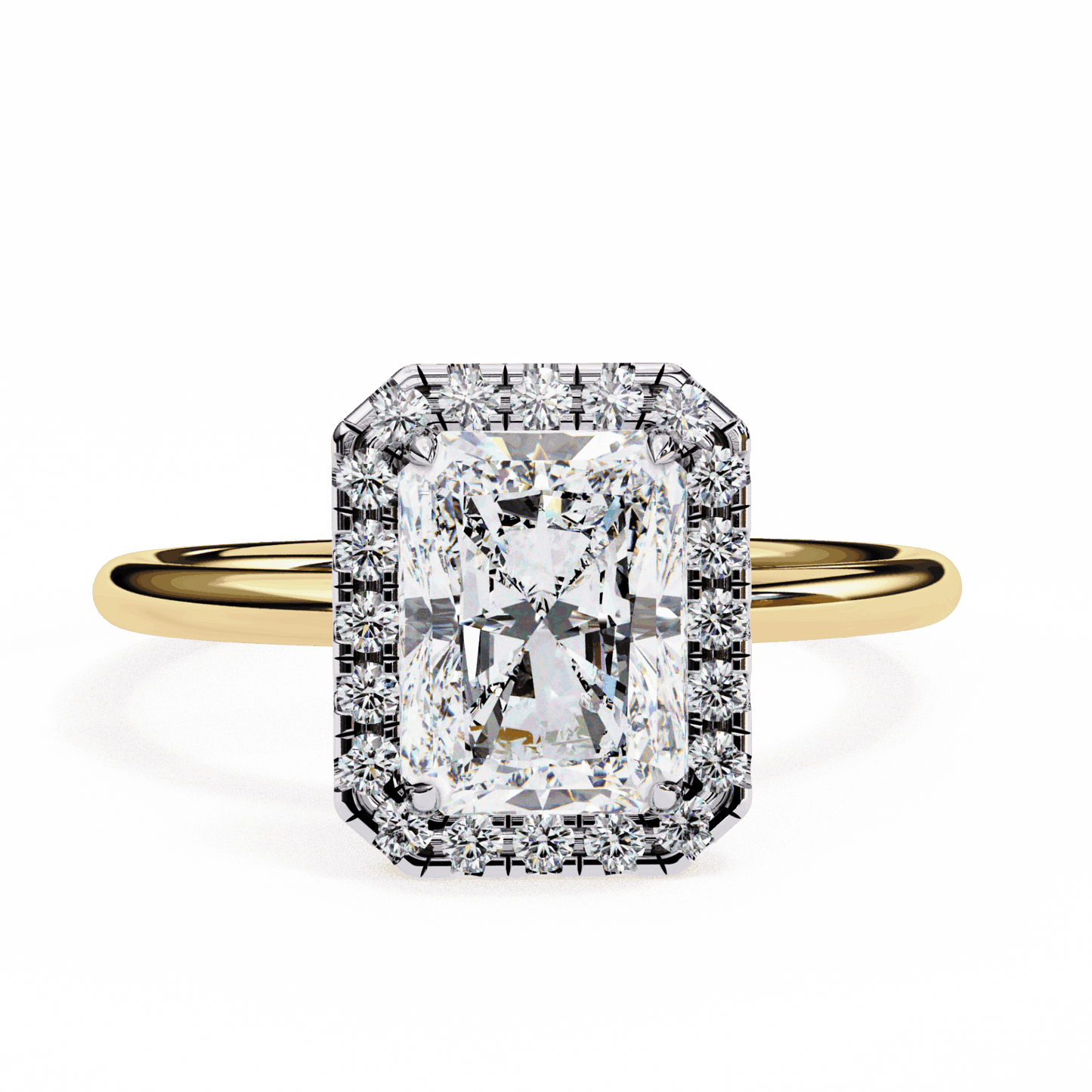 2 Carat Radiant Legacy Solitaire Ring in Moissanite | House of Estara