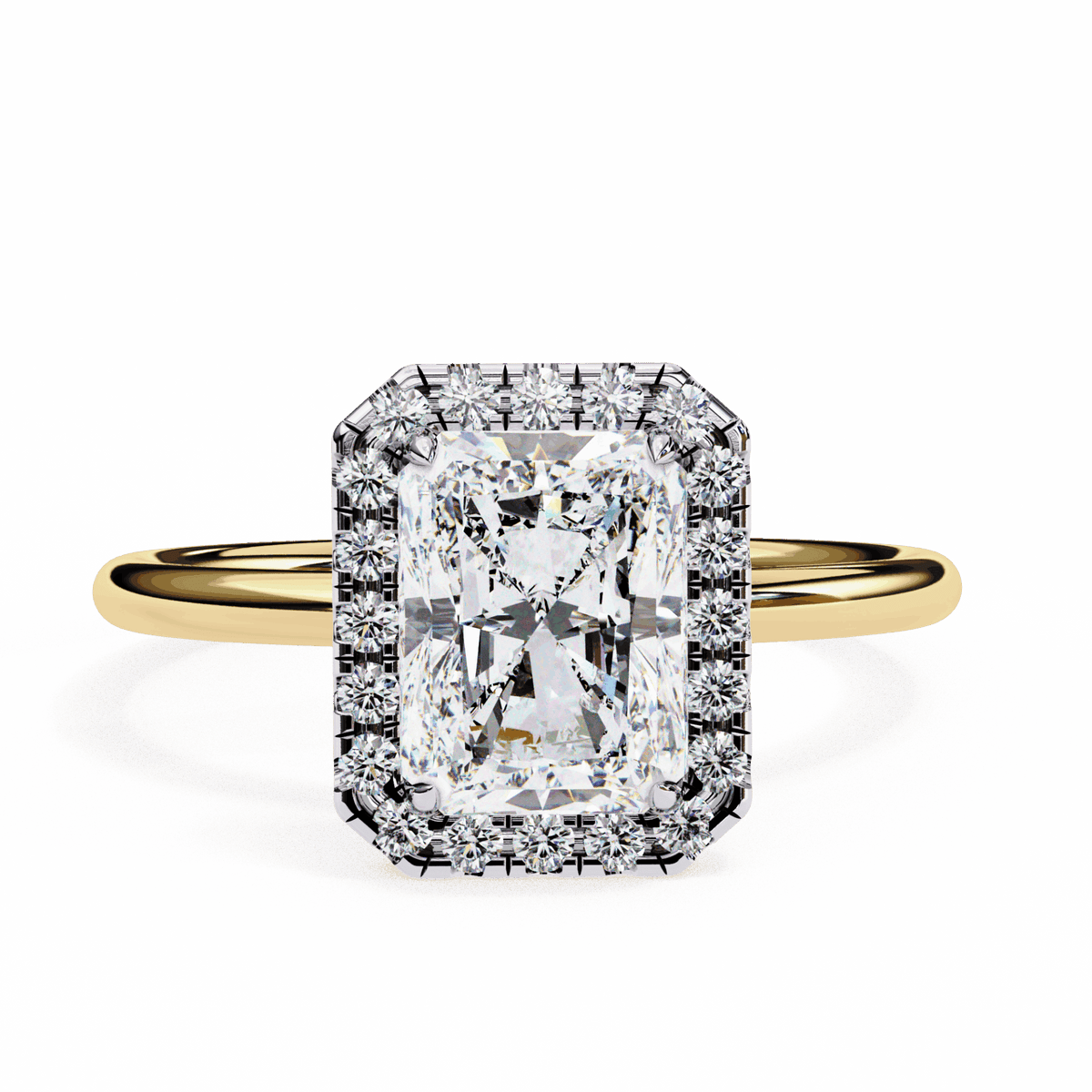 2 Carat Radiant Legacy Solitaire Ring in Moissanite | House of Estara