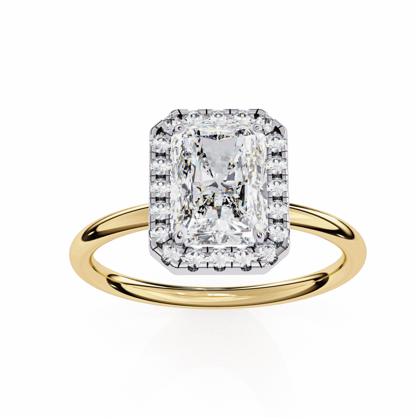 2 Carat Radiant Legacy Solitaire Ring in Moissanite | House of Estara