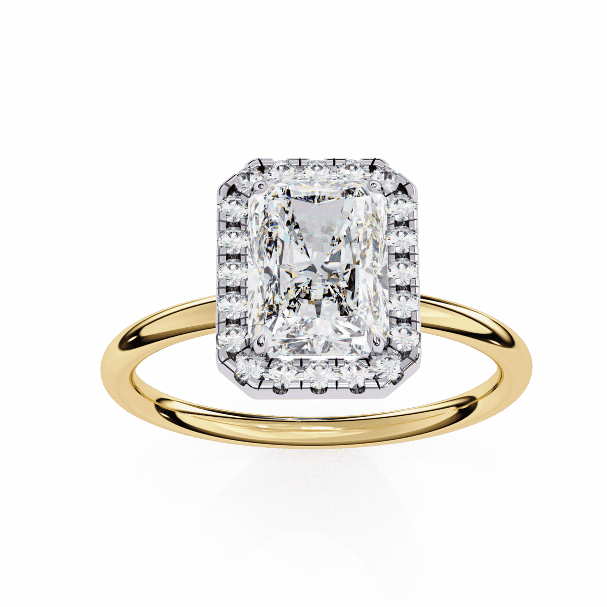 2 Carat Radiant Legacy Solitaire Ring in Moissanite | House of Estara