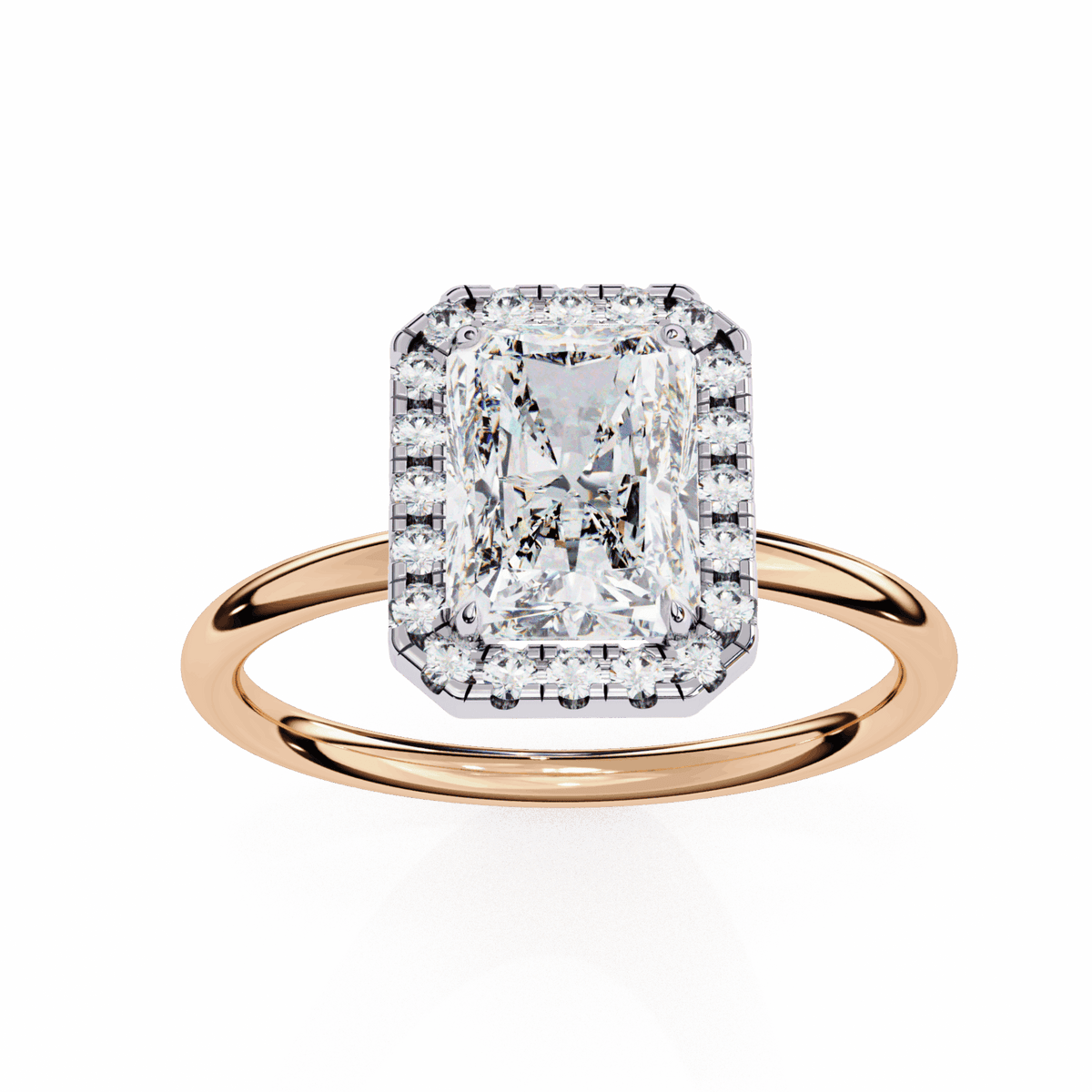 2 Carat Radiant Legacy Solitaire Ring in Moissanite | House of Estara