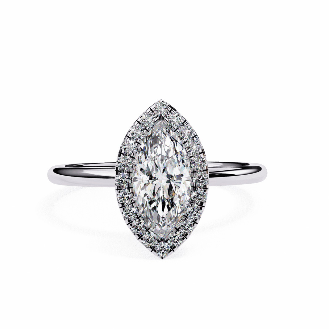 1 Carat Marquise Legacy Solitaire Ring in Moissanite | House of Estara