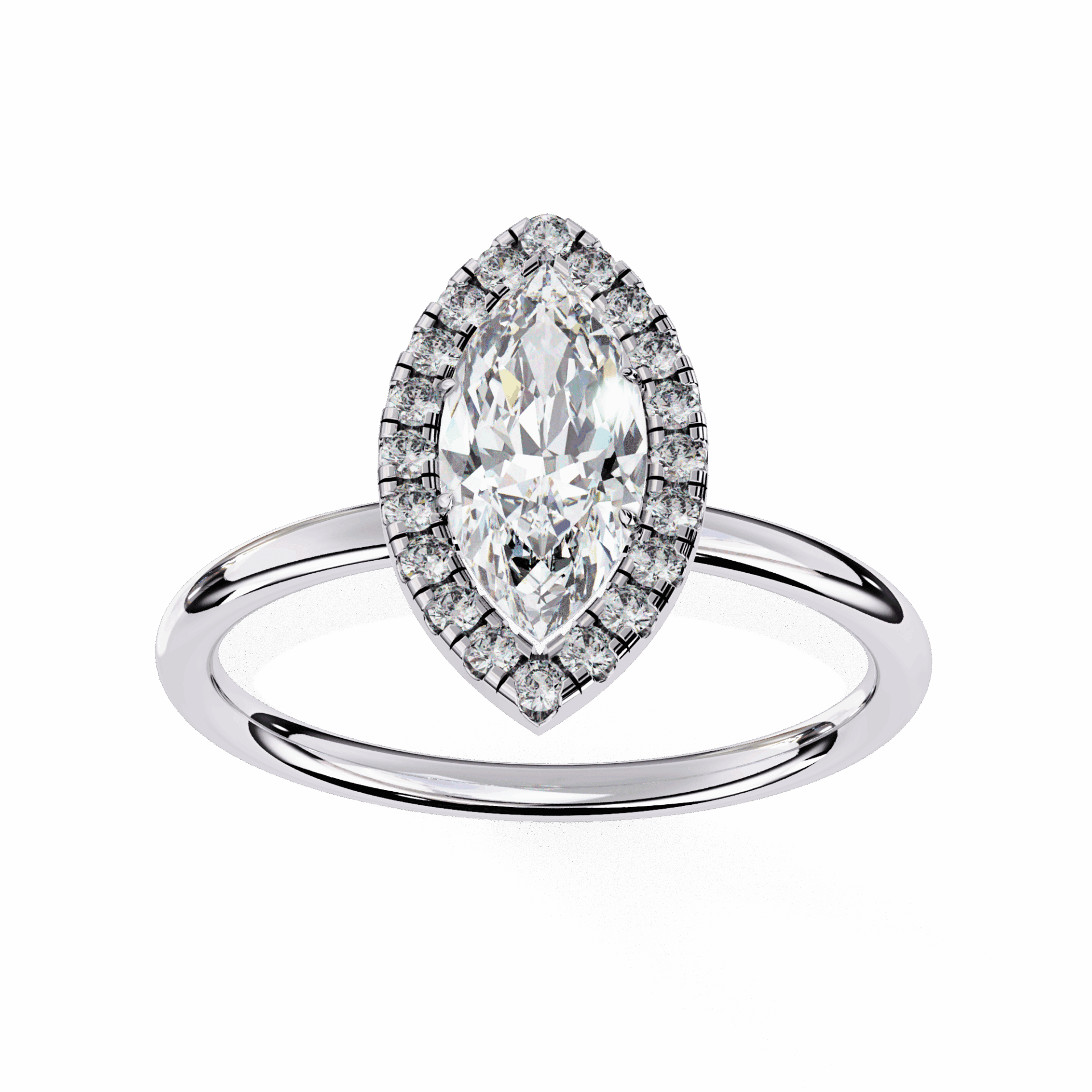 1 Carat Marquise Legacy Solitaire Ring in Moissanite | House of Estara