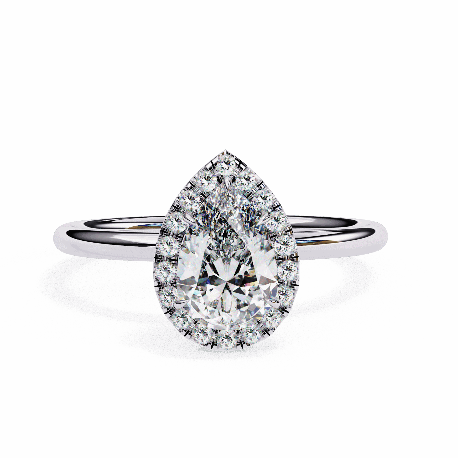 1.25 Carat Pear Legacy Solitaire Ring in Moissanite | House of Estara