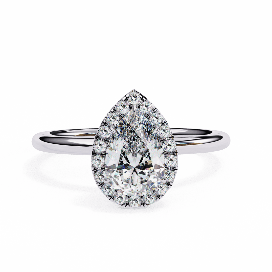 1.25 Carat Pear Legacy Solitaire Ring in Moissanite | House of Estara
