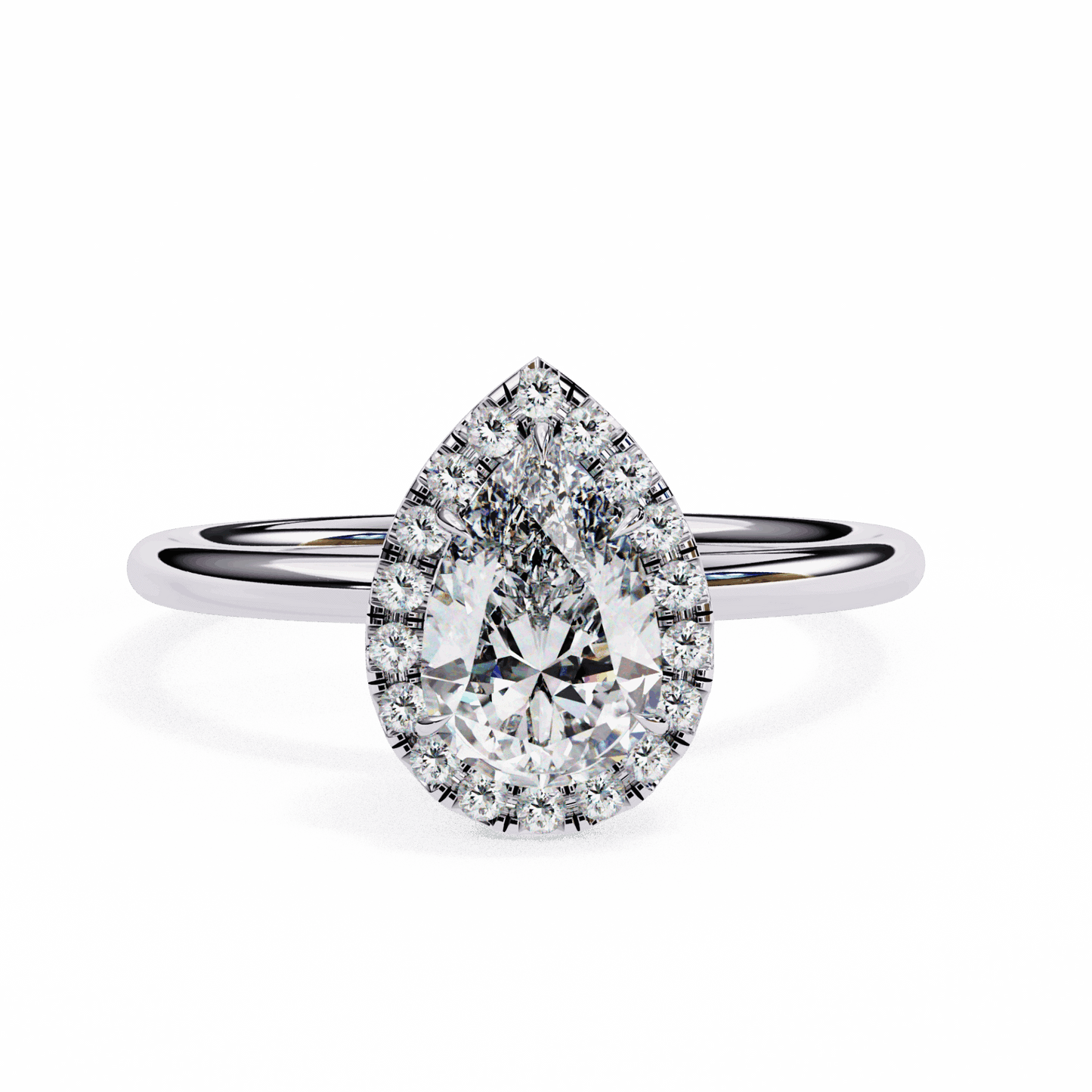 1.25 Carat Pear Legacy Solitaire Ring in Moissanite | House of Estara