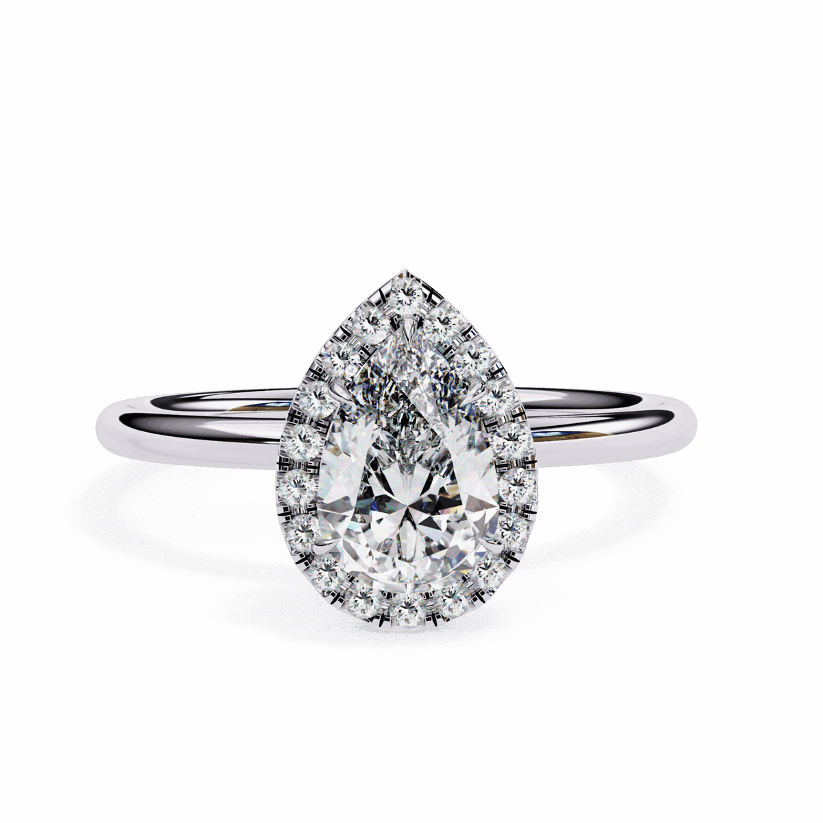 1.25 Carat Pear Legacy Solitaire Ring in Moissanite | House of Estara