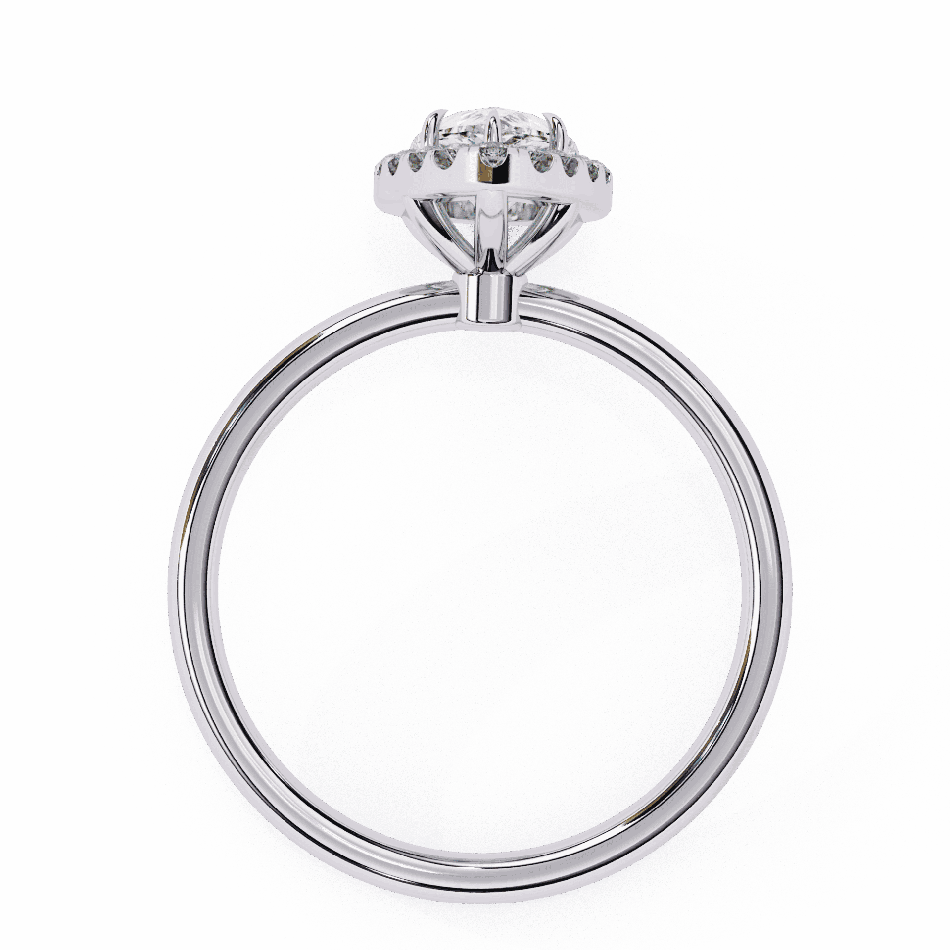 1.25 Carat Pear Legacy Solitaire Ring in Moissanite | House of Estara