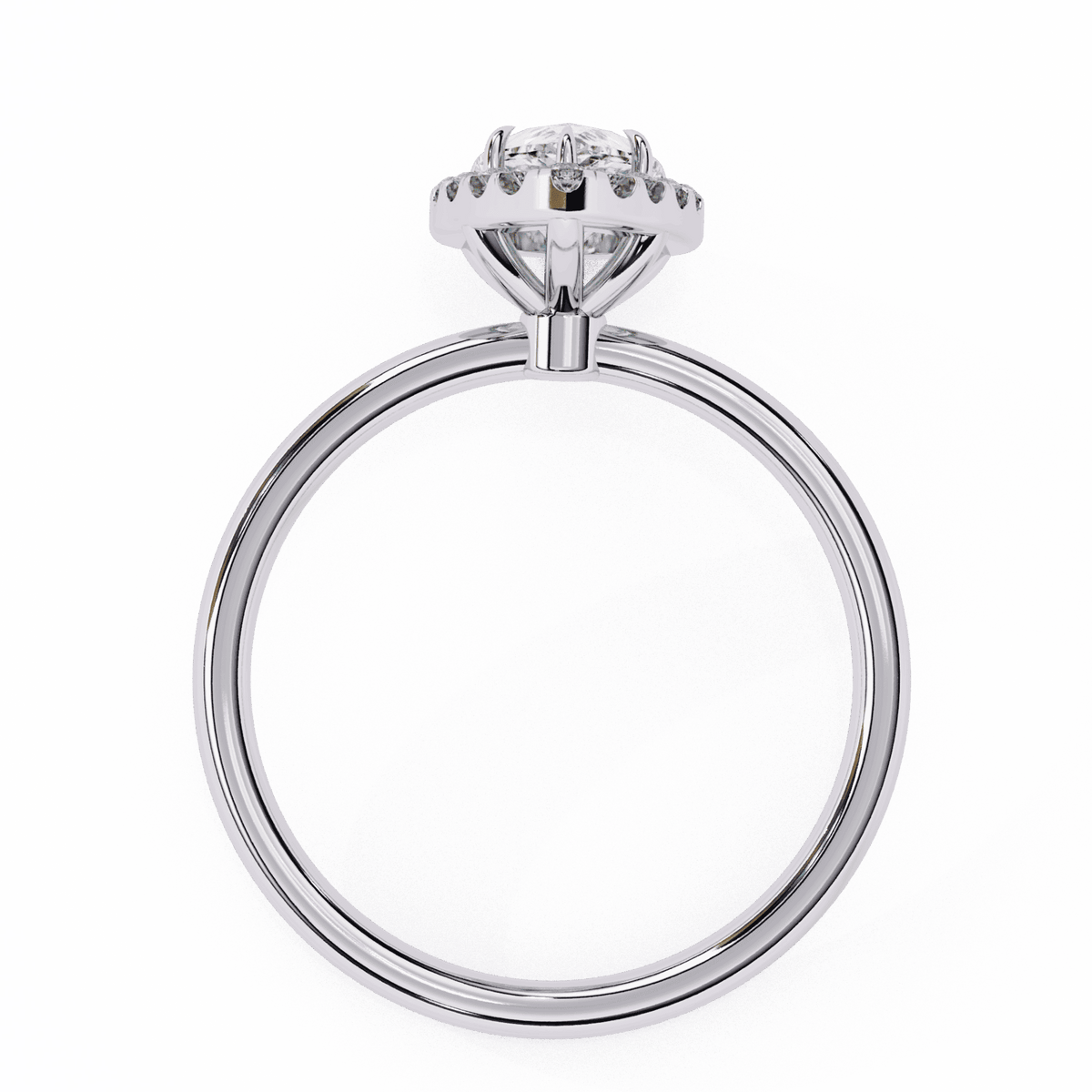 1.25 Carat Pear Legacy Solitaire Ring in Moissanite | House of Estara