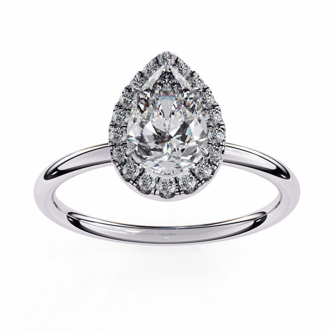 1.25 Carat Pear Legacy Solitaire Ring in Moissanite | House of Estara