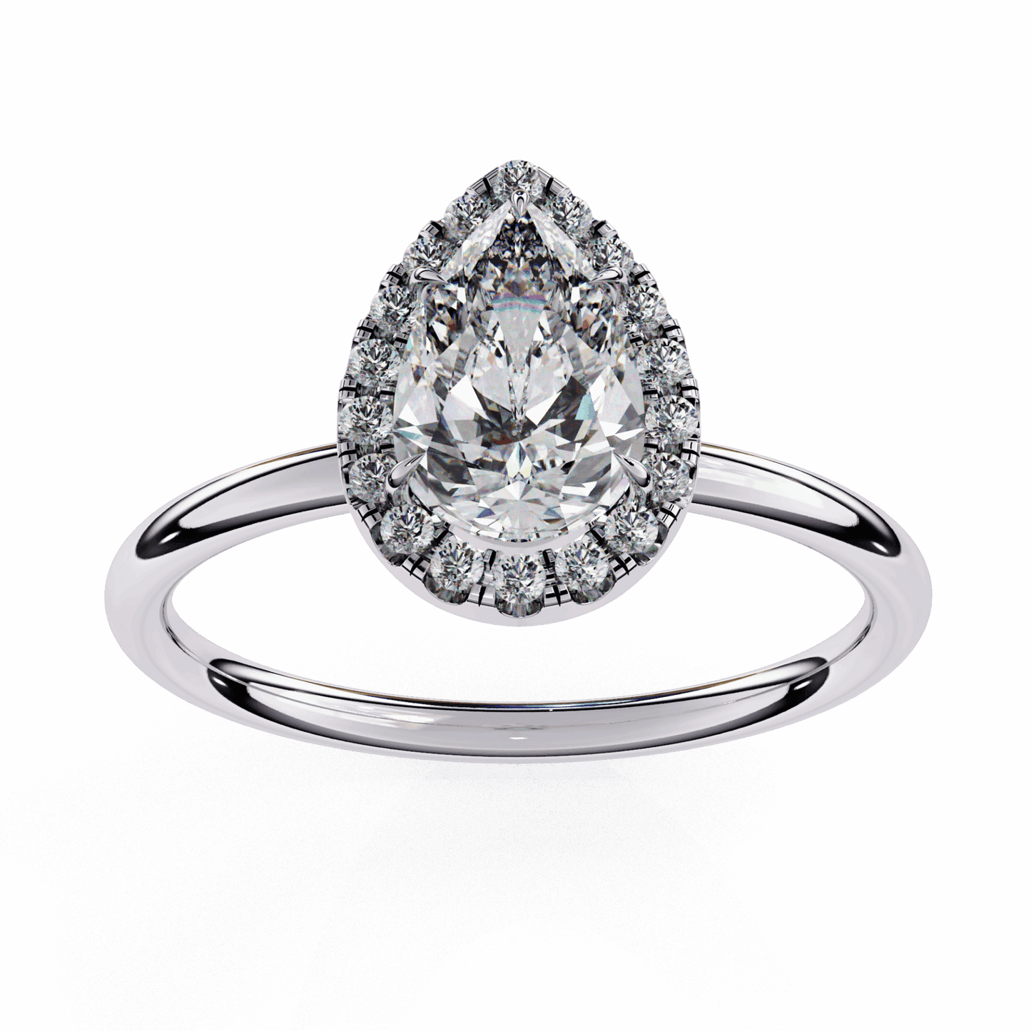 1.25 Carat Pear Legacy Solitaire Ring in Moissanite | House of Estara