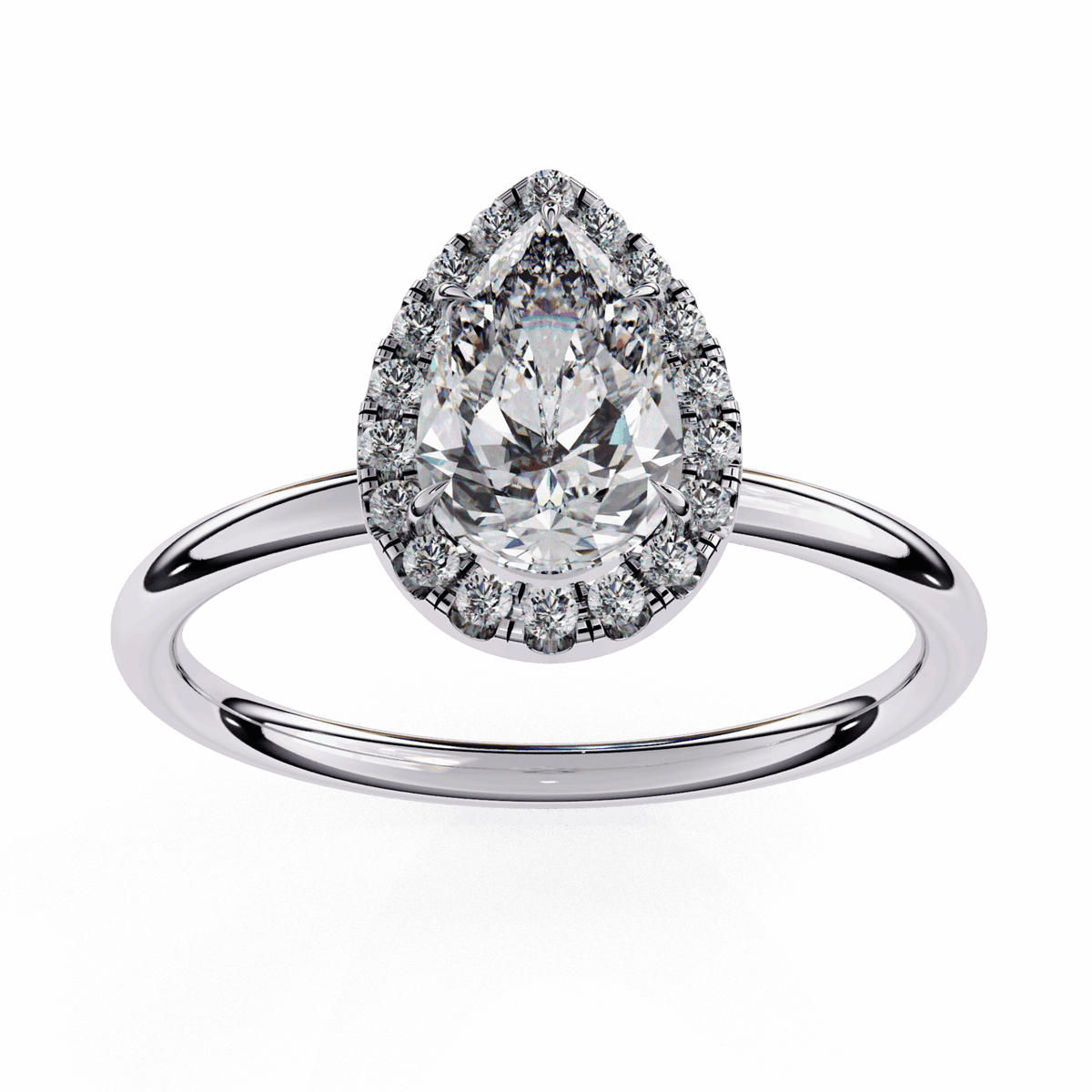 1.25 Carat Pear Legacy Solitaire Ring in Moissanite | House of Estara