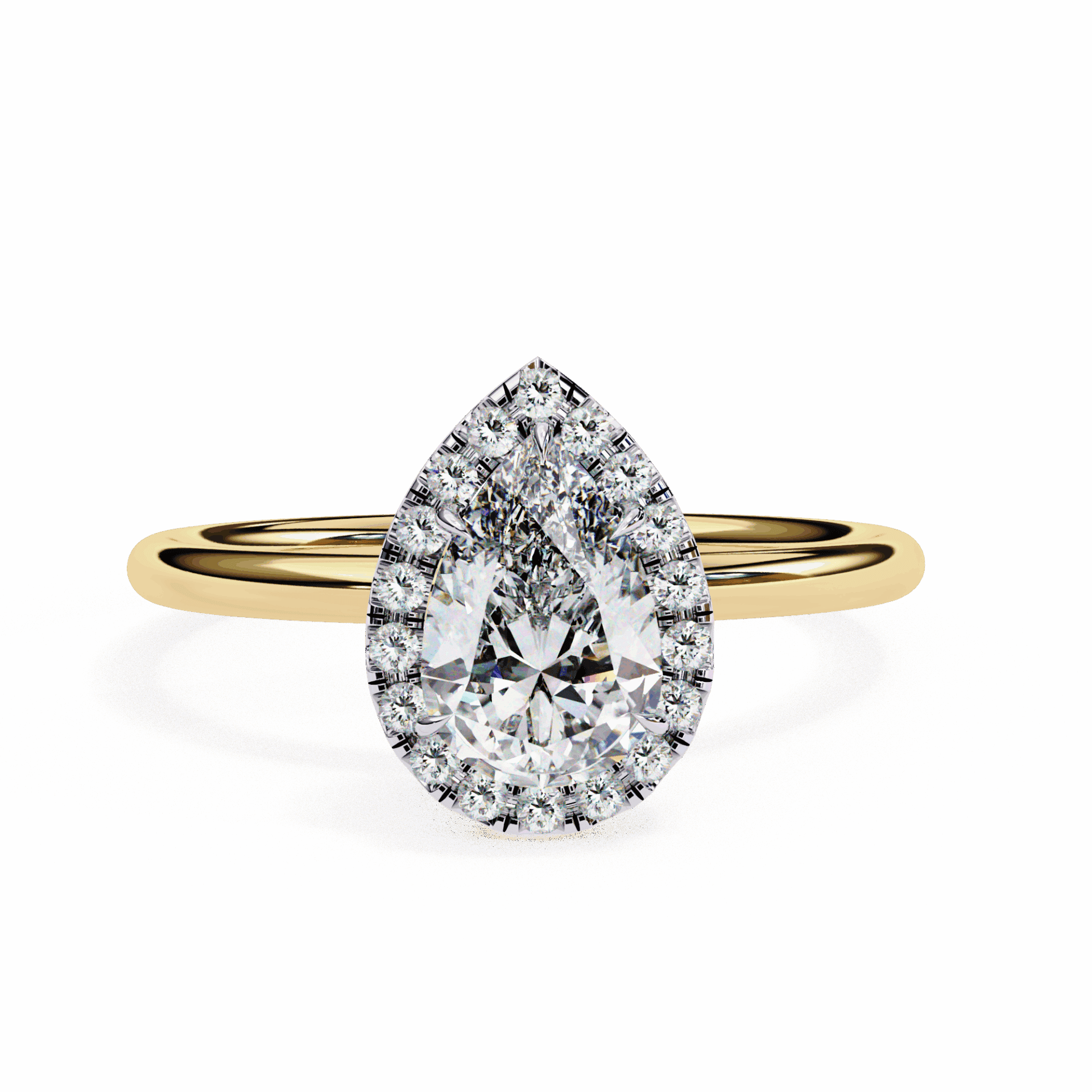 1.25 Carat Pear Legacy Solitaire Ring in Moissanite | House of Estara