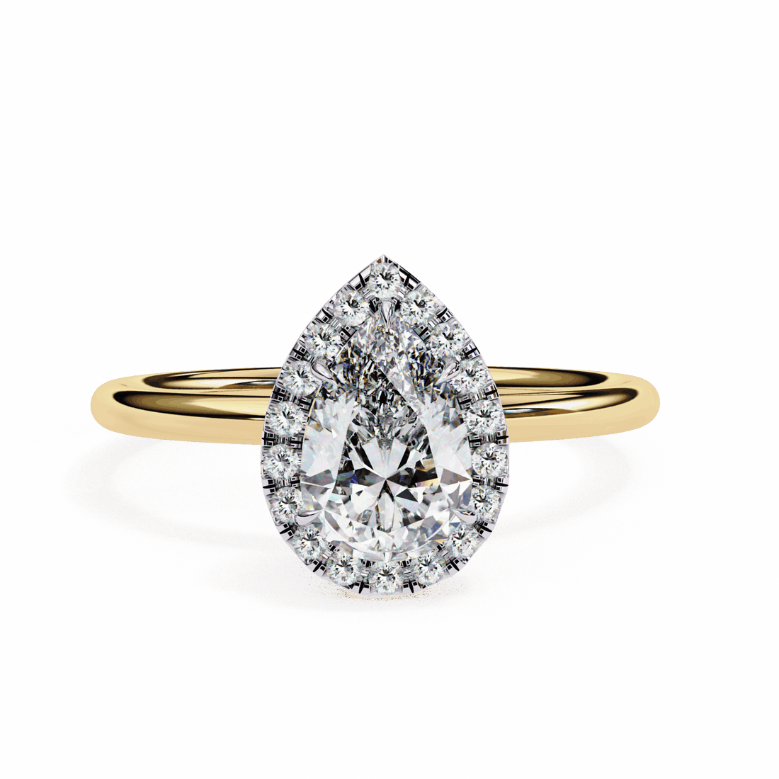1.25 Carat Pear Legacy Solitaire Ring in Moissanite | House of Estara