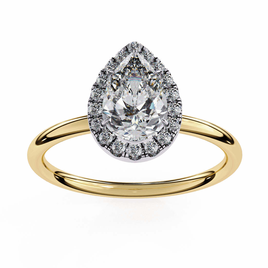 1.25 Carat Pear Legacy Solitaire Ring in Moissanite | House of Estara