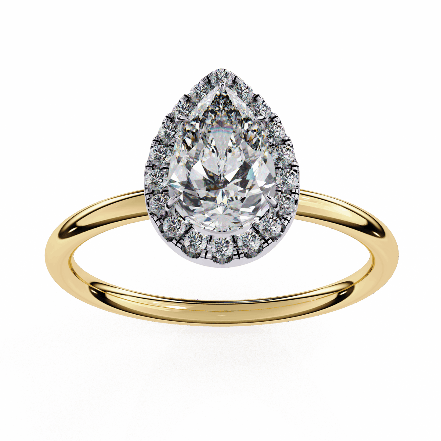 1.25 Carat Pear Legacy Solitaire Ring in Moissanite | House of Estara