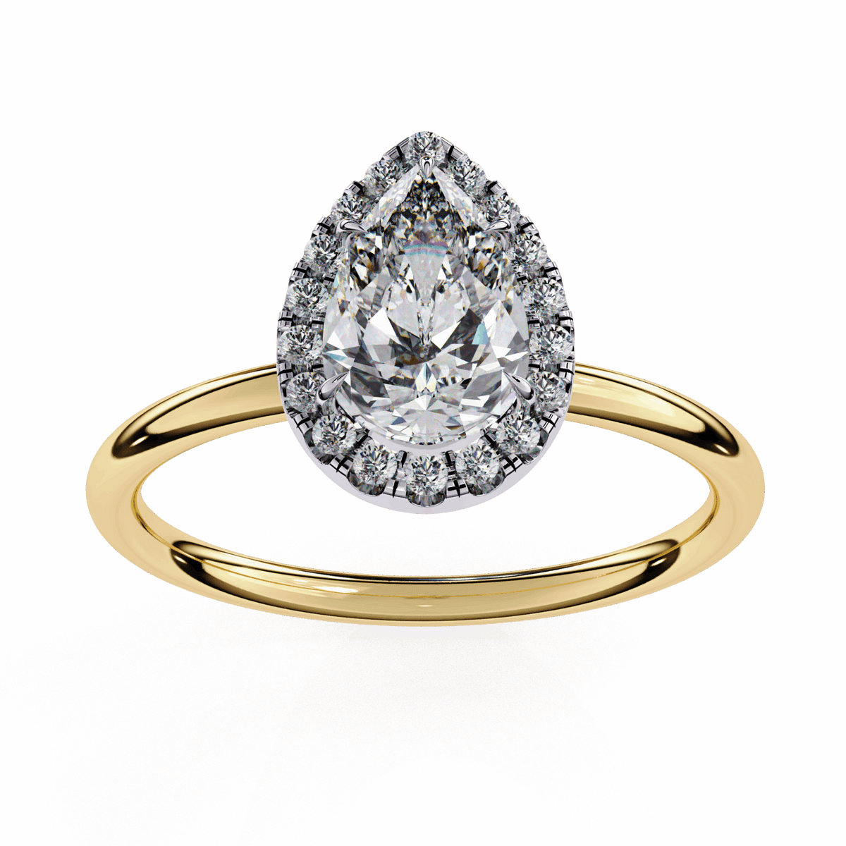 1.25 Carat Pear Legacy Solitaire Ring in Moissanite | House of Estara