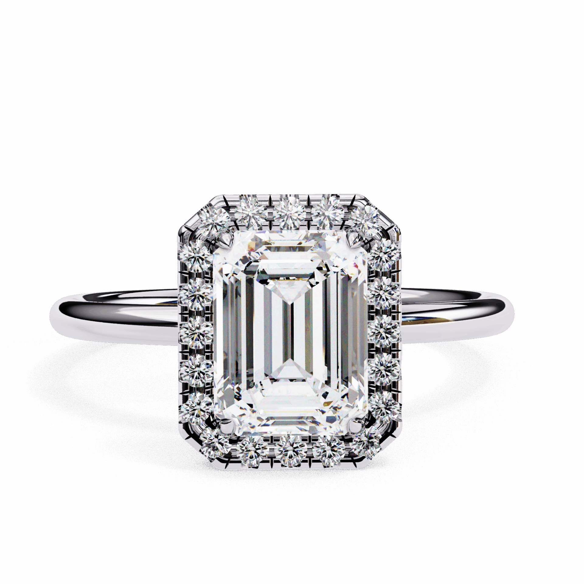1.75 Carat Emerald Legacy Solitaire Ring in Moissanite | House of Estara