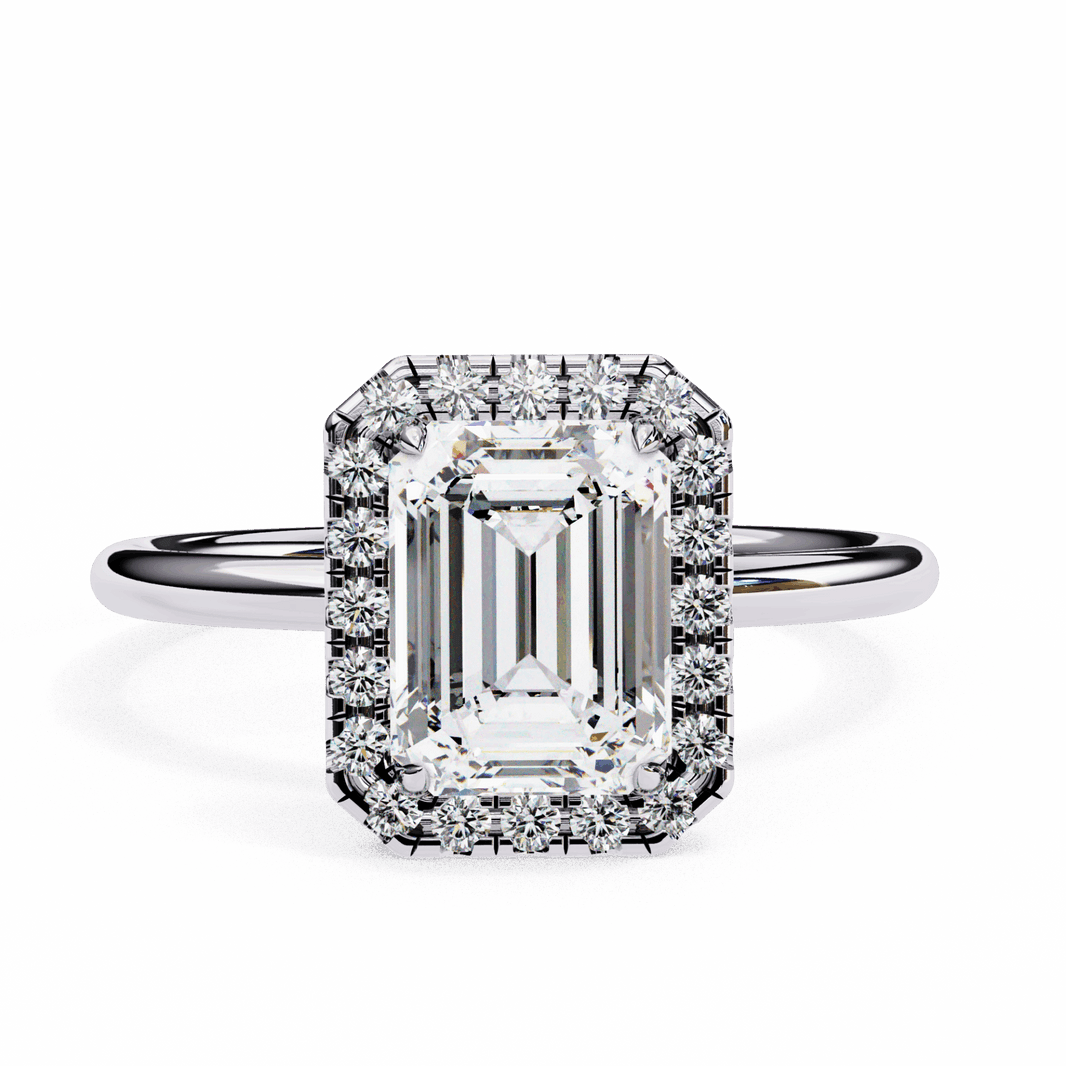 1.75 Carat Emerald Legacy Solitaire Ring in Moissanite | House of Estara