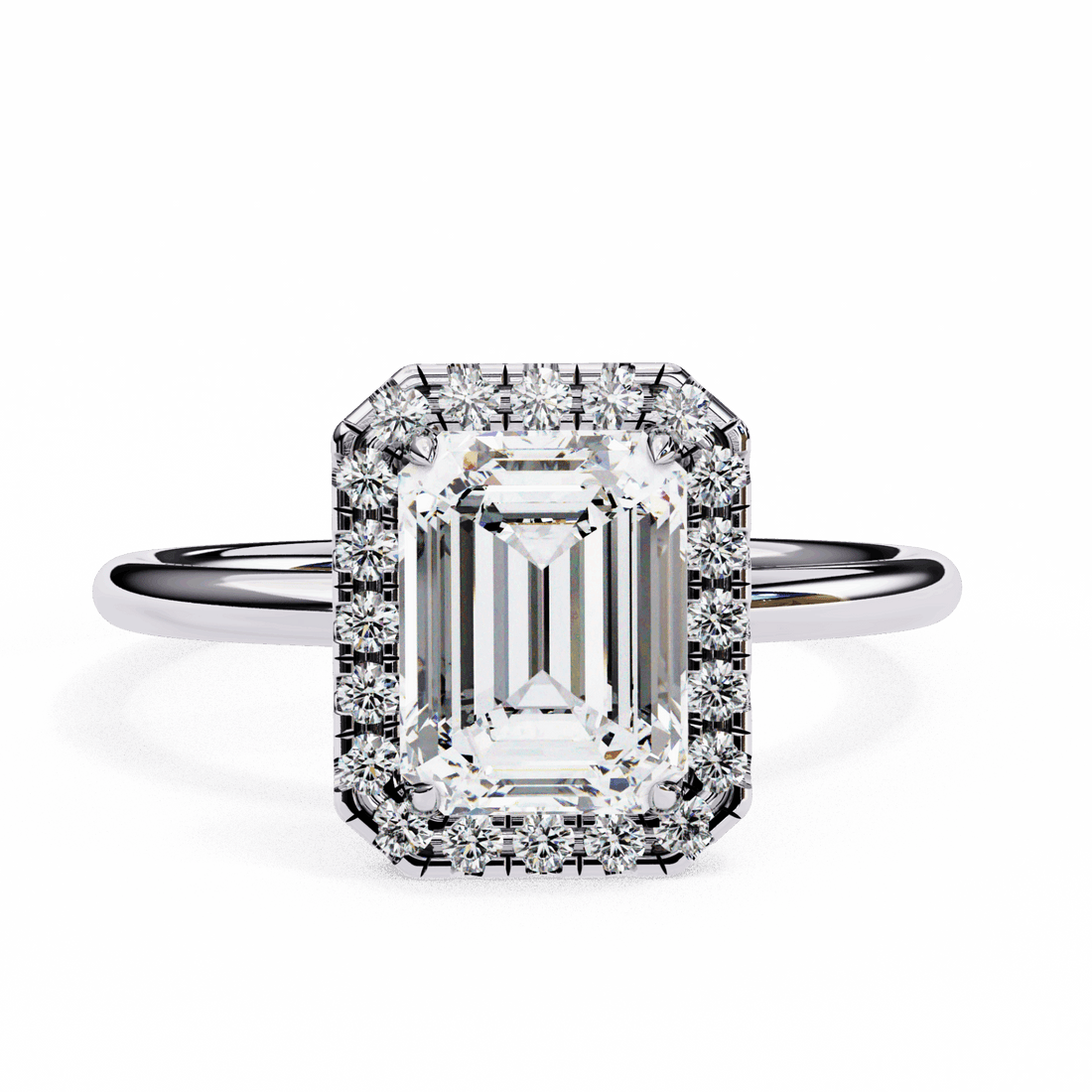 1.75 Carat Emerald Legacy Solitaire Ring in Moissanite | House of Estara